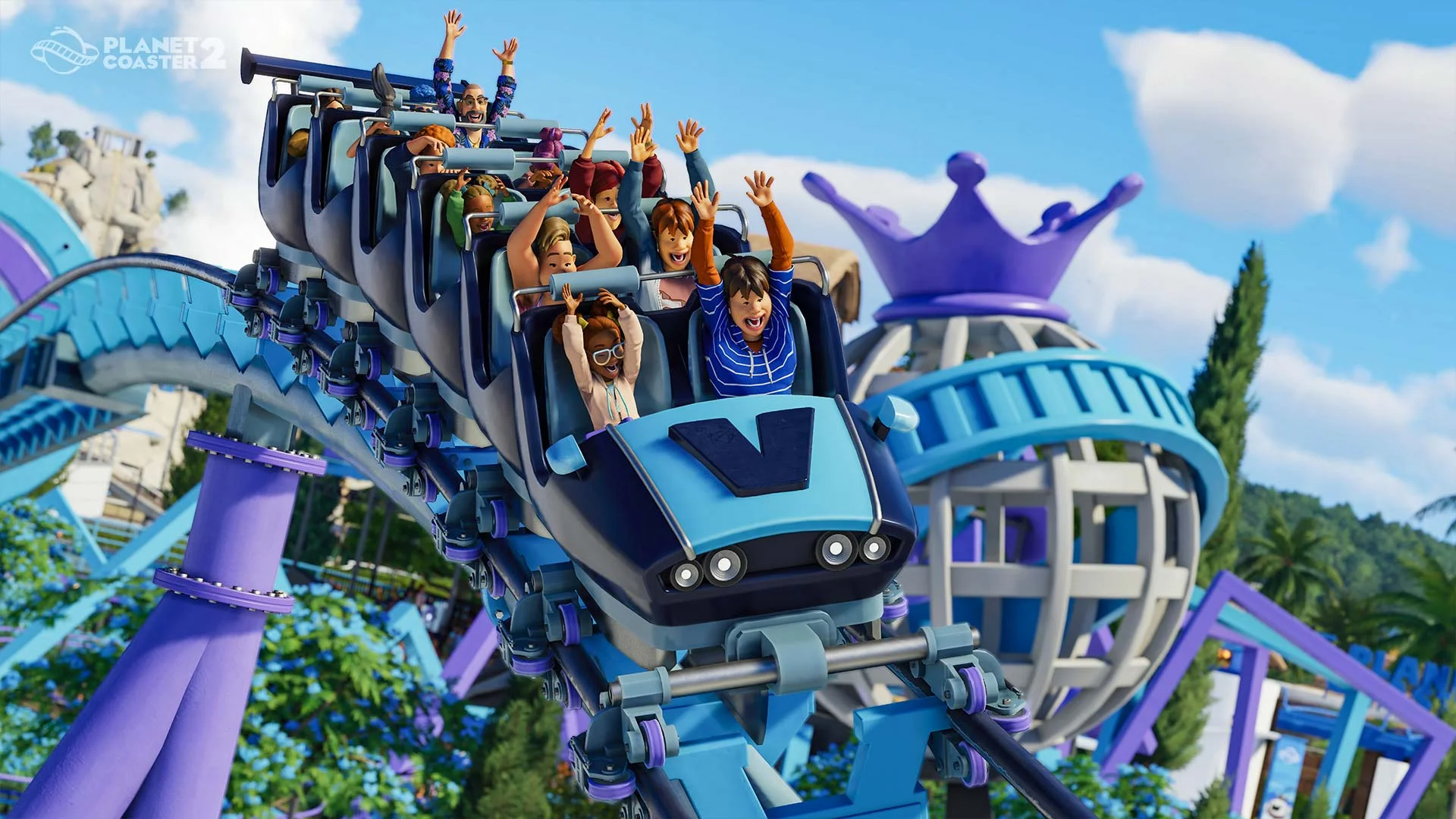 Planet Coaster 2 - Screenshots - Thrill-Seekers 01 - LIM Launch Family Coaster