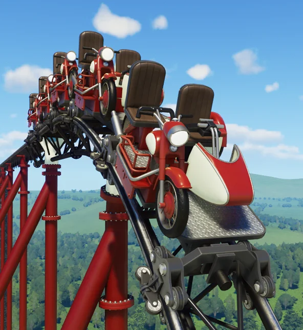 バイクとサイドカー - Planet Coaster 2