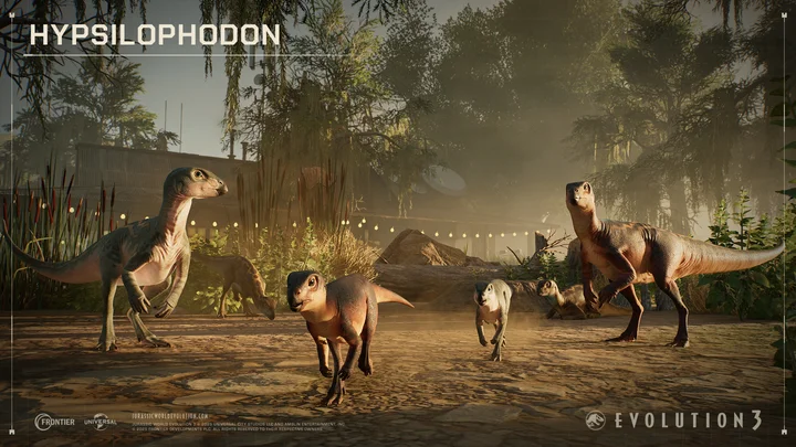 Jurassic World Evolution 3 - Wetlands - Screenshot 04 - Hypsilophodon group