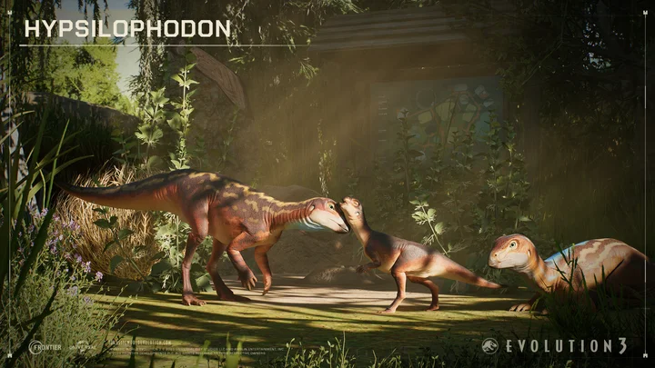 Jurassic World Evolution 3 - Wetlands - Screenshot 03 - Hypsilophodon family unit