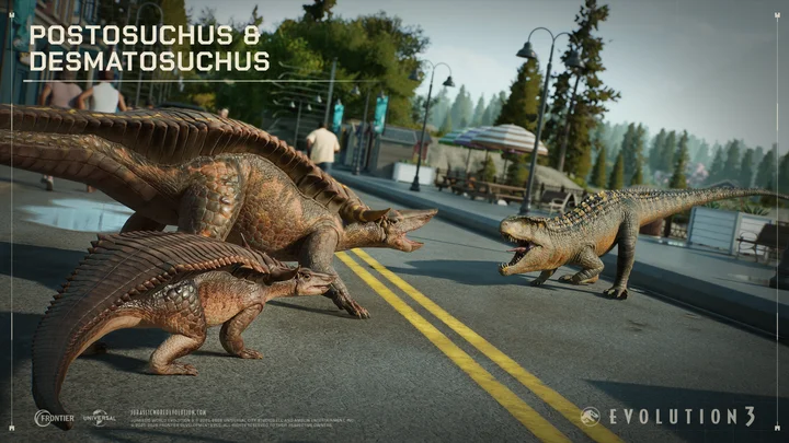 Crocodilia Coast - Screenshot - Desmatosuchus & Postosuchus