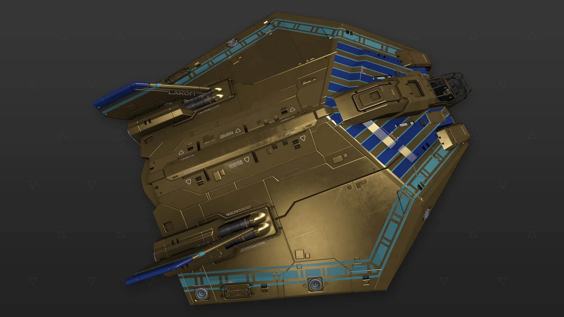 Asp Explorer - "Osiris" - Dorado y azul