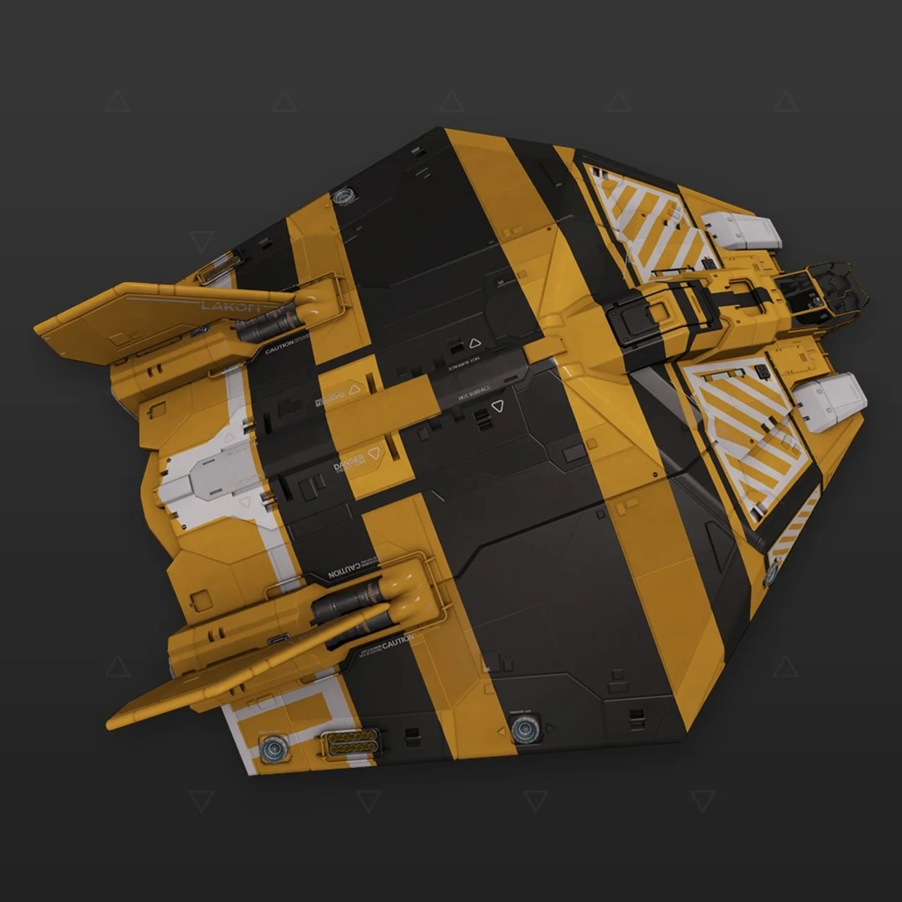 Asp Explorer - „Turbulence“ - Gelb Schwarz