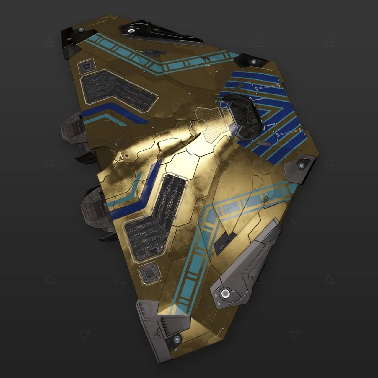 Cobra Mk III - "Osiris" - Dourado e azul
