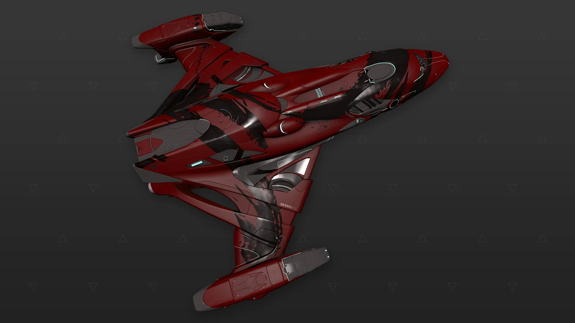 Imperial Clipper - « Asemic » - Noir et rouge
