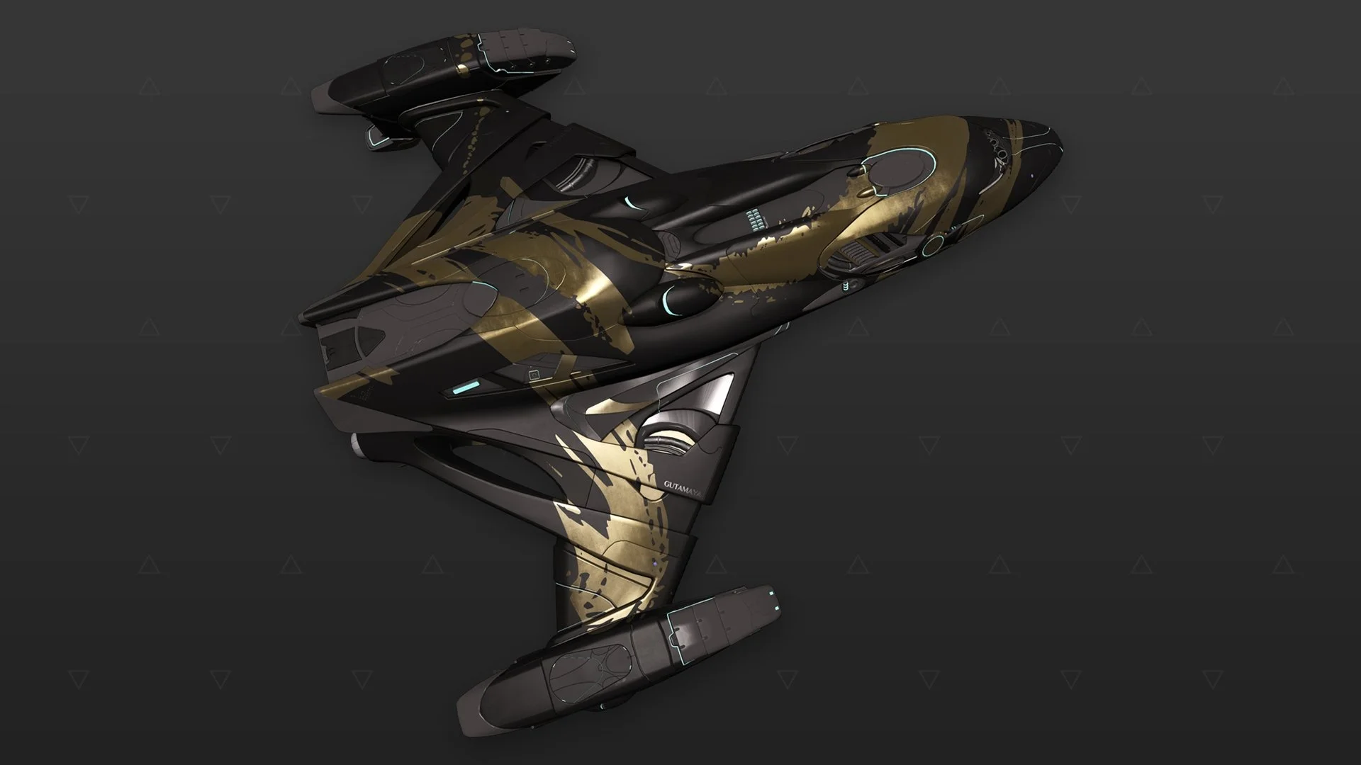 Imperial Clipper - "Asemic" - Dourado e preto