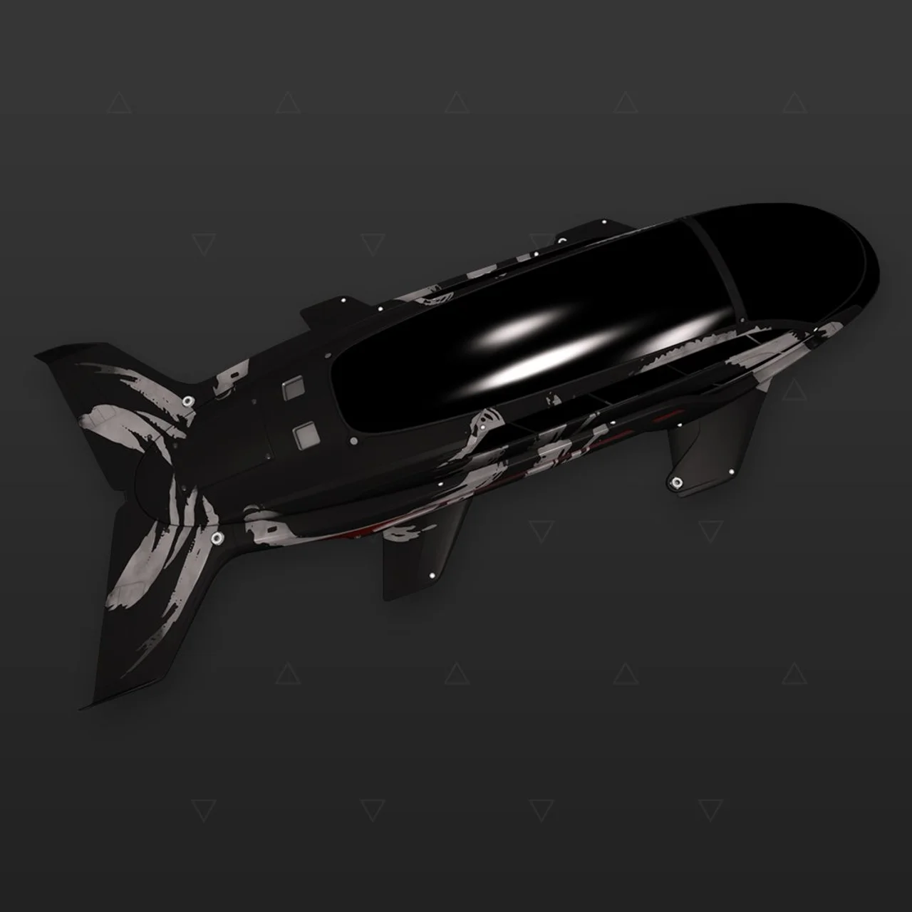 Dolphin - "Asemic" - Branco e preto