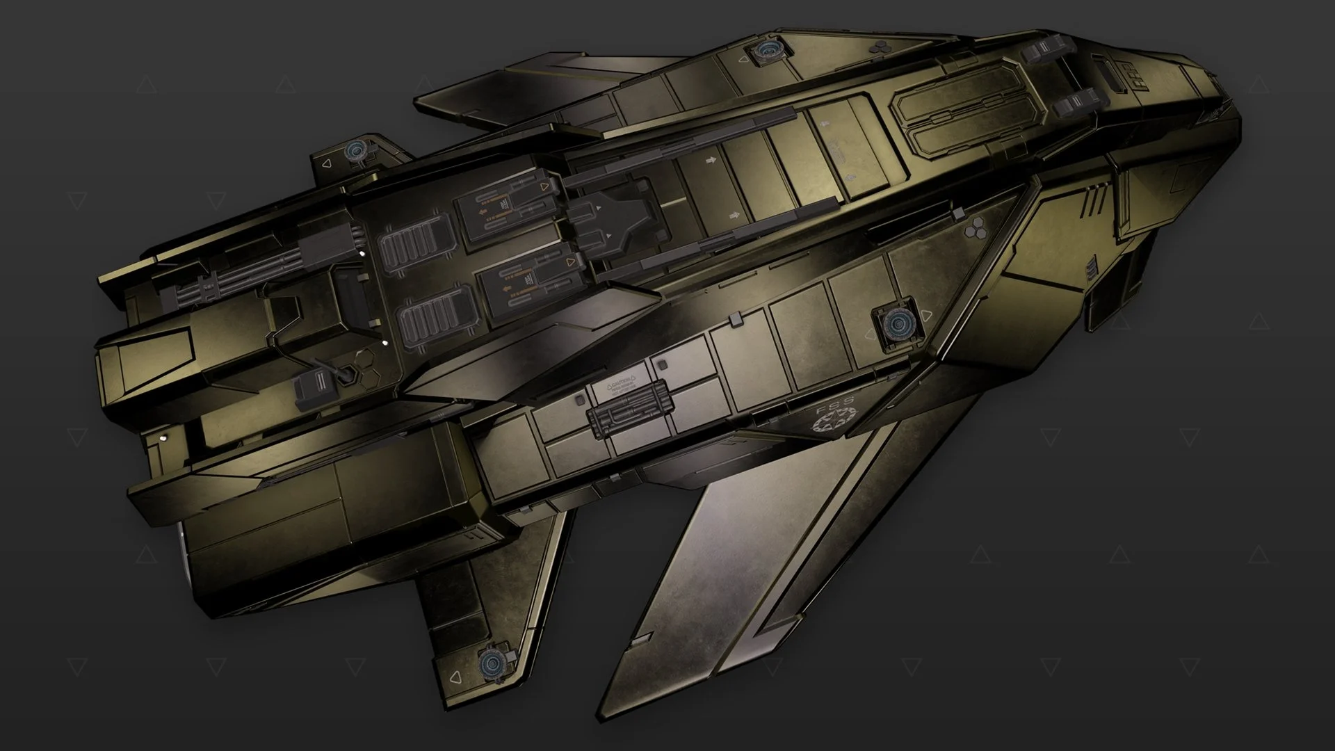 Federal Assault Ship - "Stygian" - Tungsteno