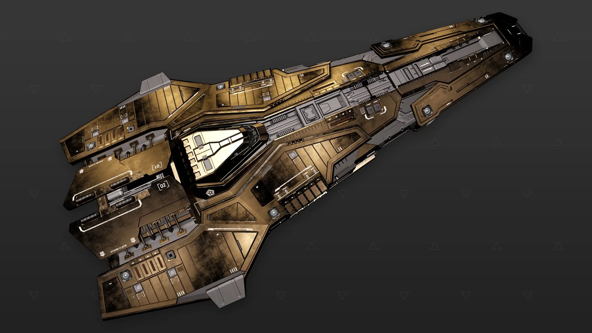 Federal Corvette - « Stygian » - Laiton