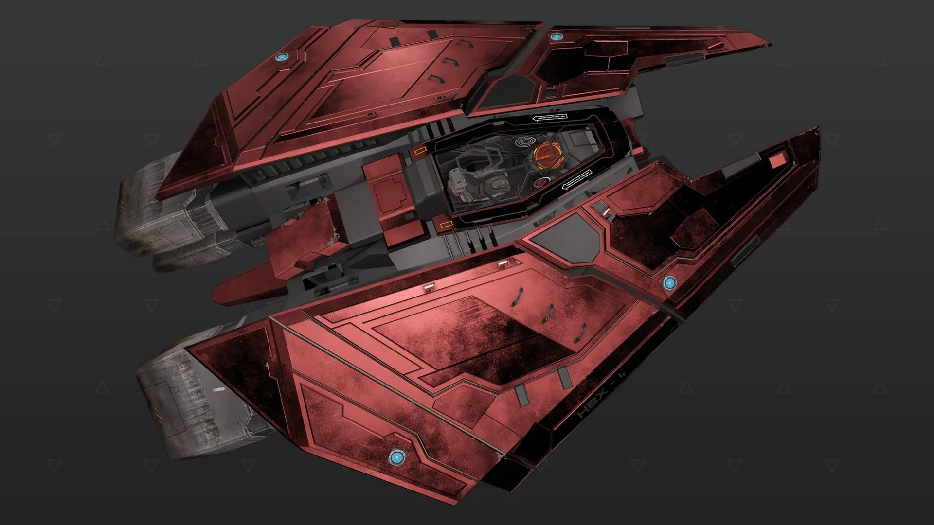 Federal Fighter - "Stygian" - Vermelho
