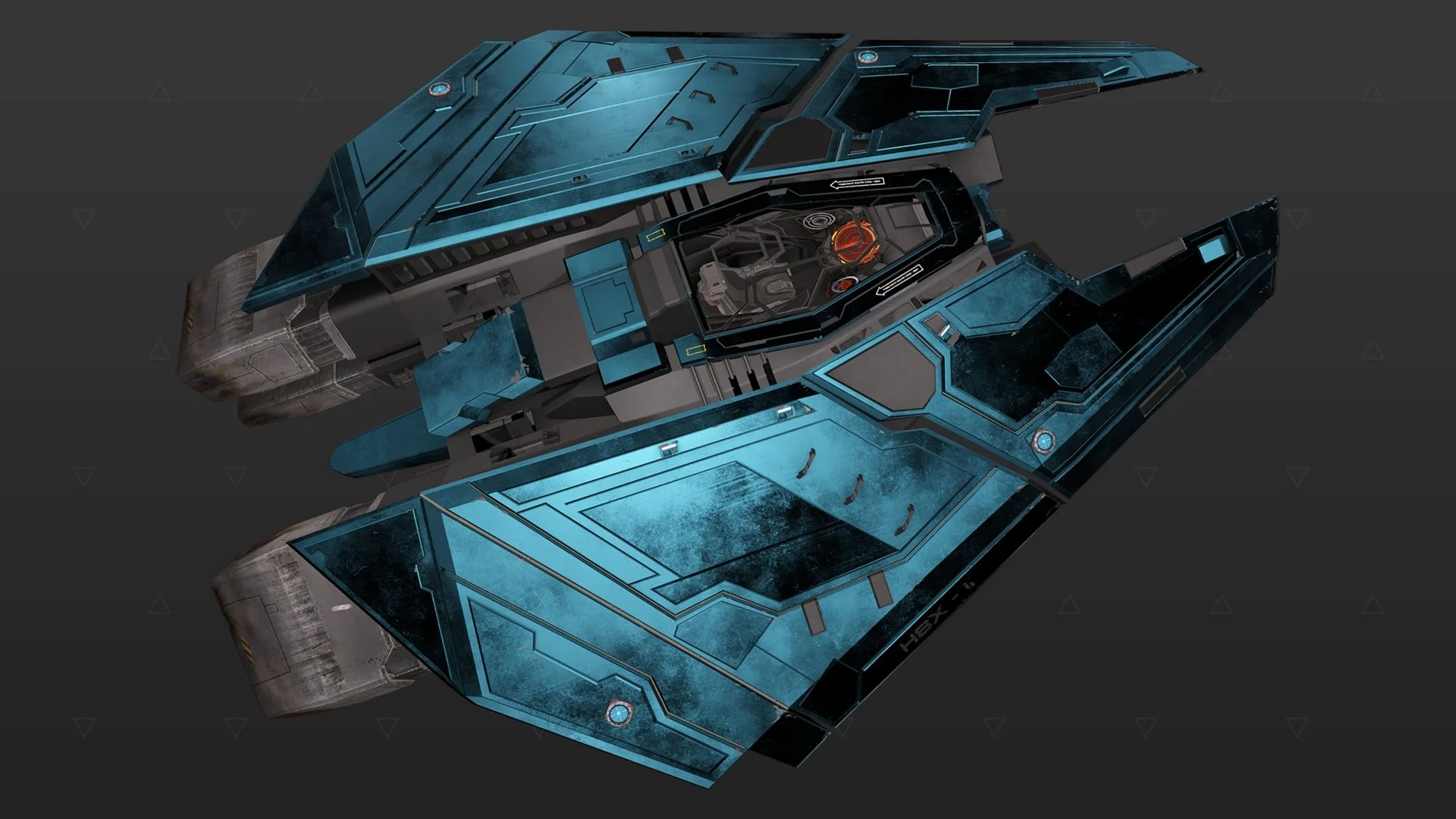 Federal Fighter - „Stygian“ - Blau
