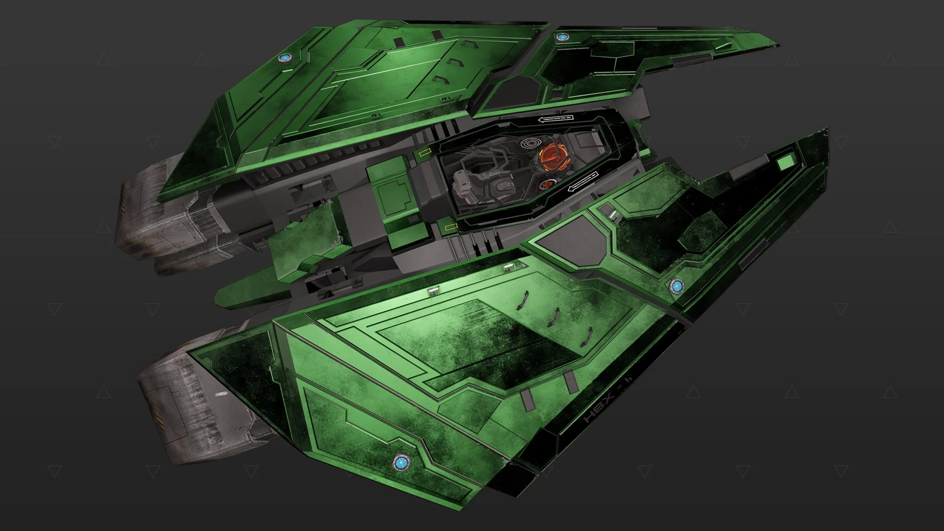 Federal Fighter - „Stygian“ - Grün