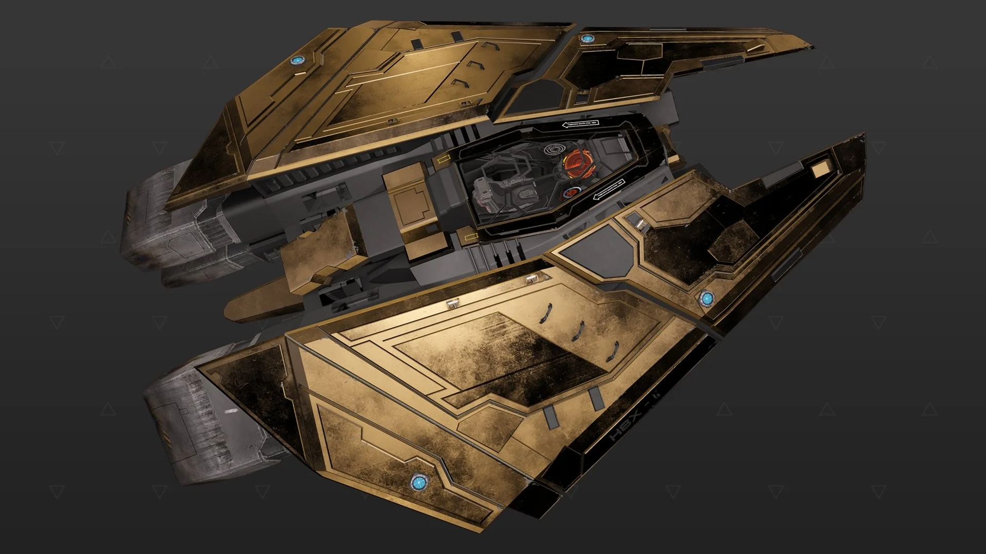 Federal Fighter - « Stygian » - Laiton