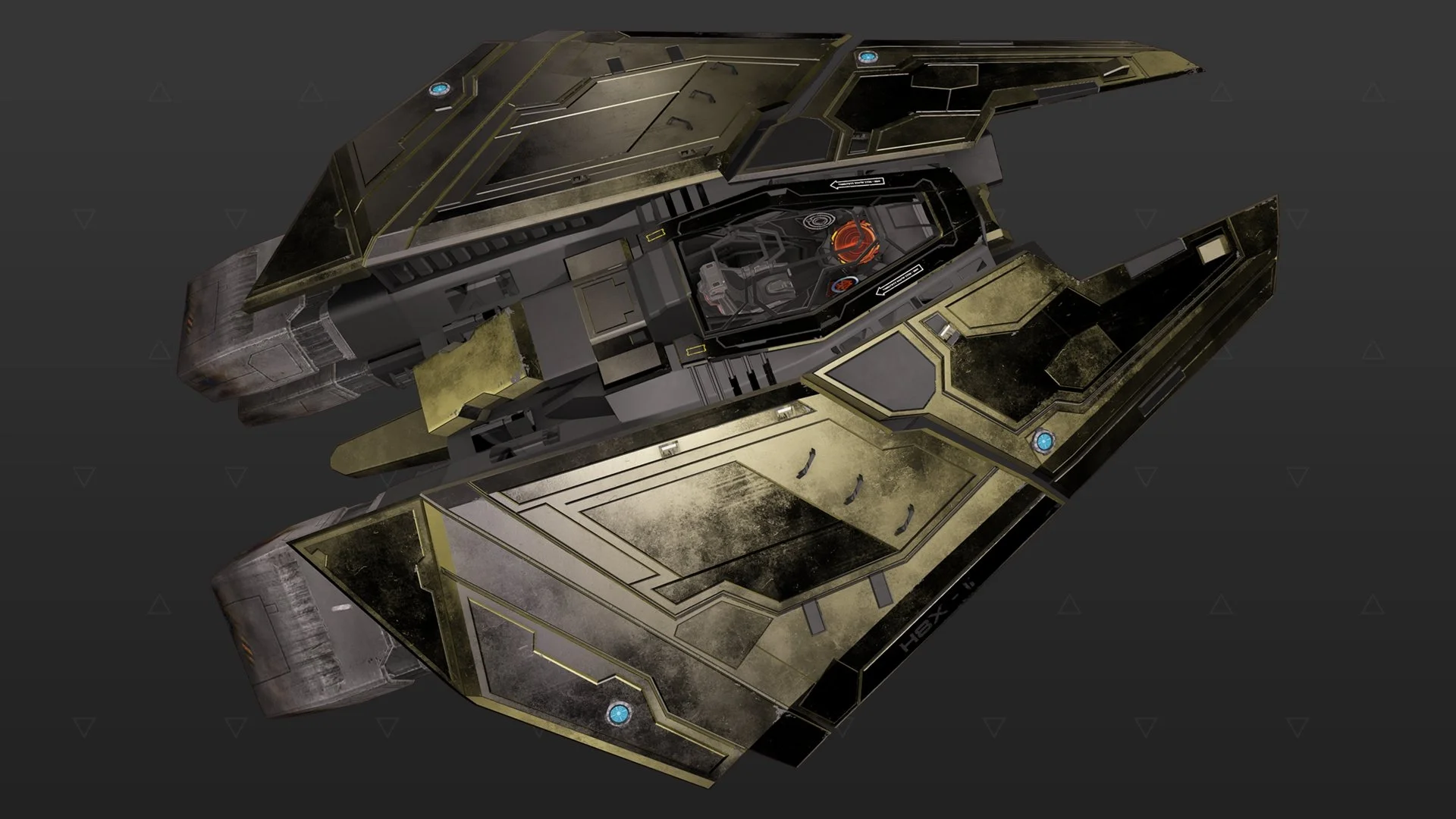 Federal Fighter - « Stygian » - Tungstène