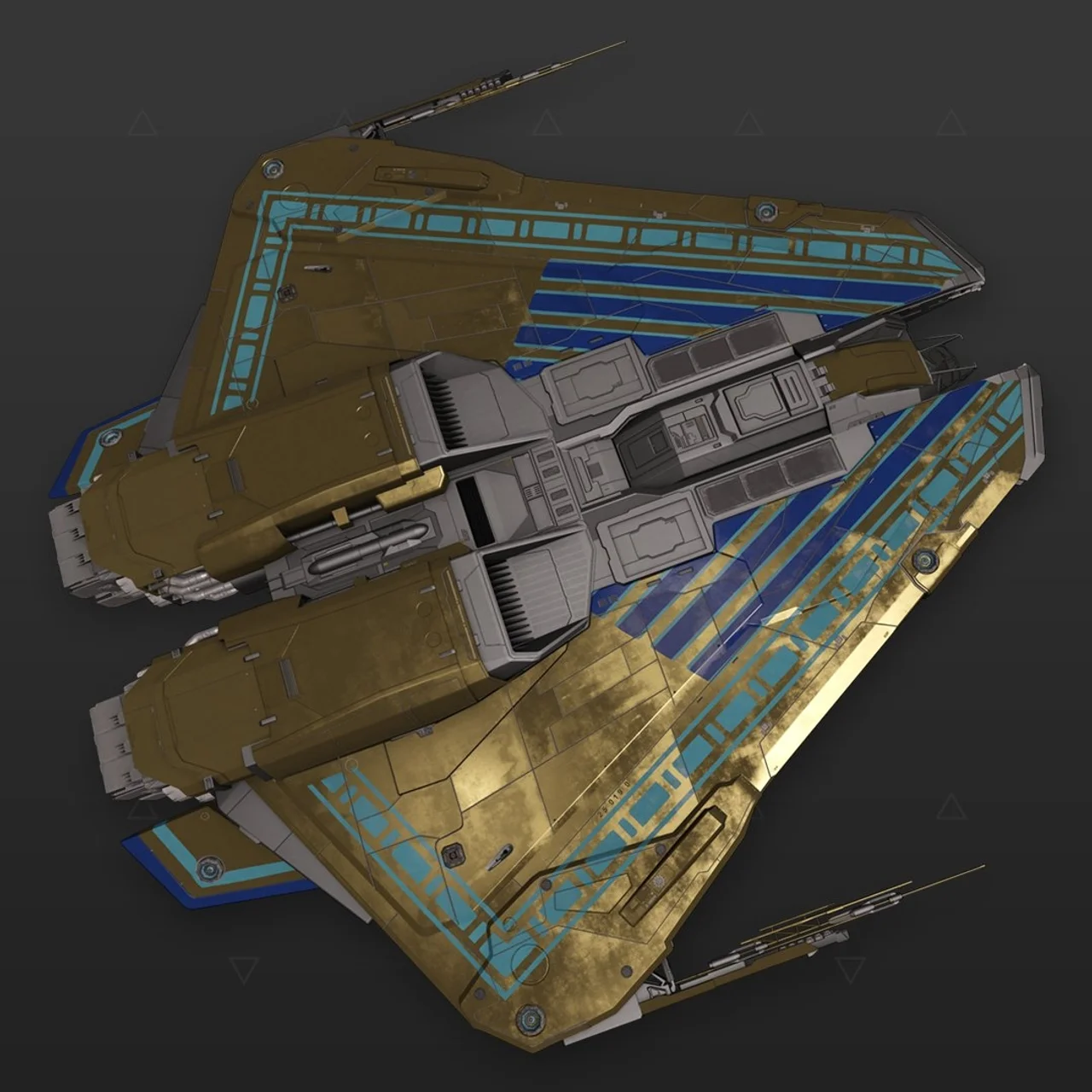 Krait Mk II - "Osiris" - Dourado e azul