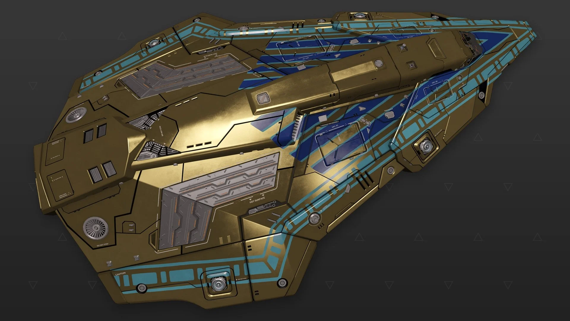 Python - „Osiris“ - Gold & Blau