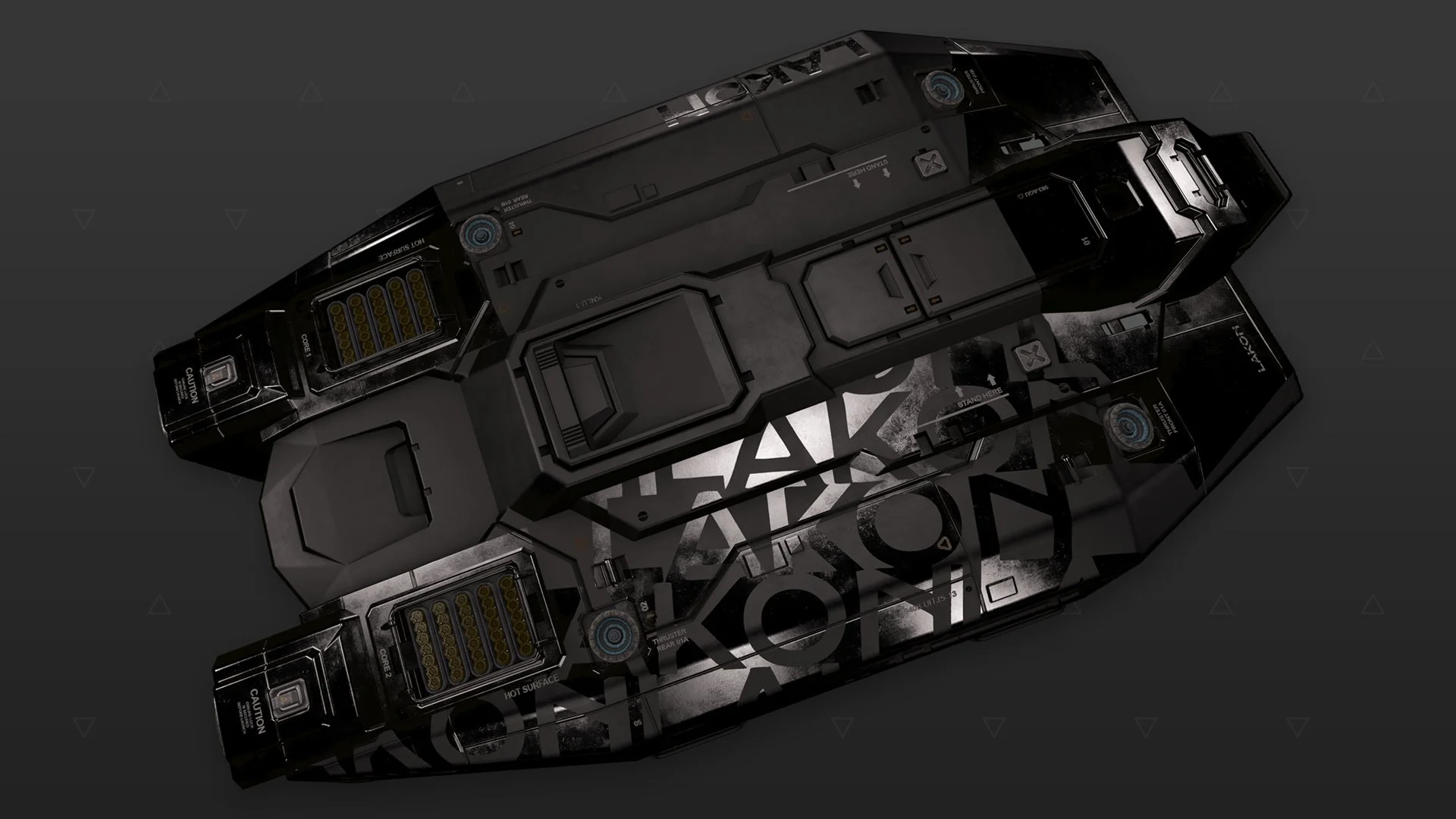 Type-6 - "Lakon" - Negro metálico