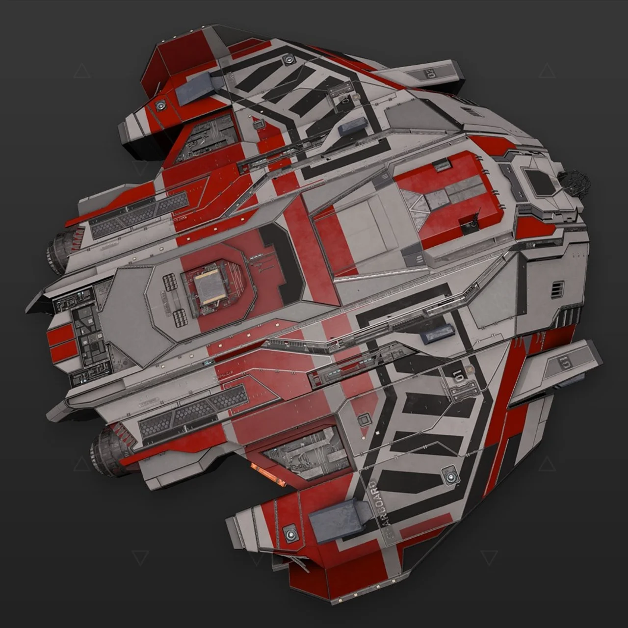 Type-9 - „Turbulence“ - Weiß Rot