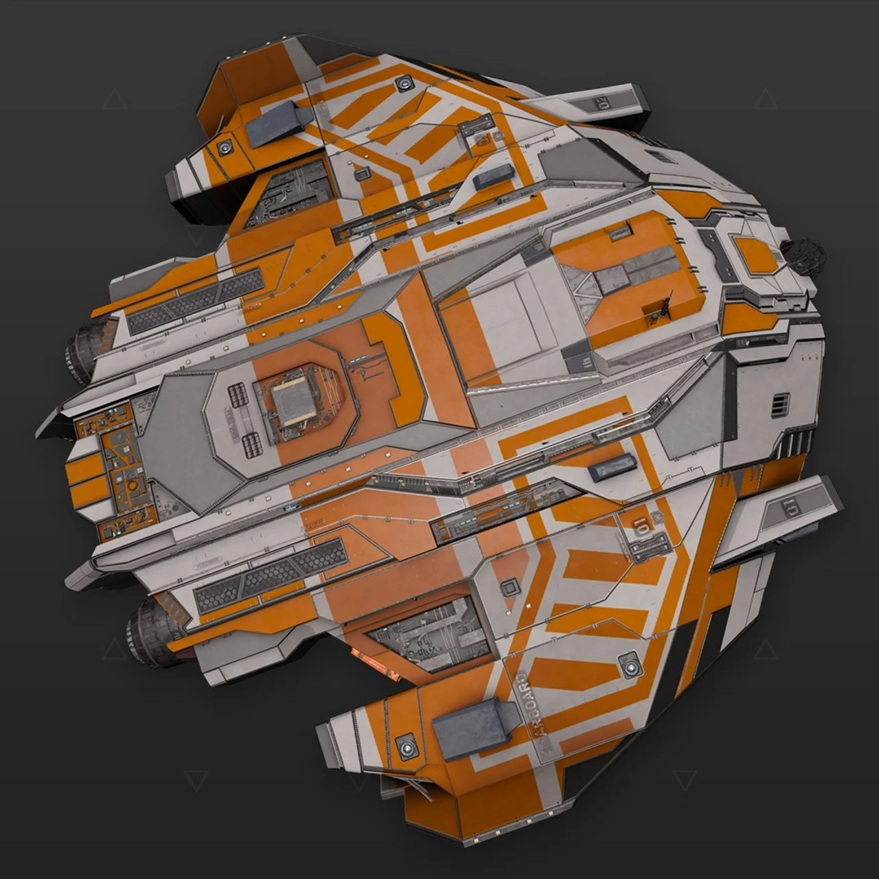 Type-9 Turbulence Orange White