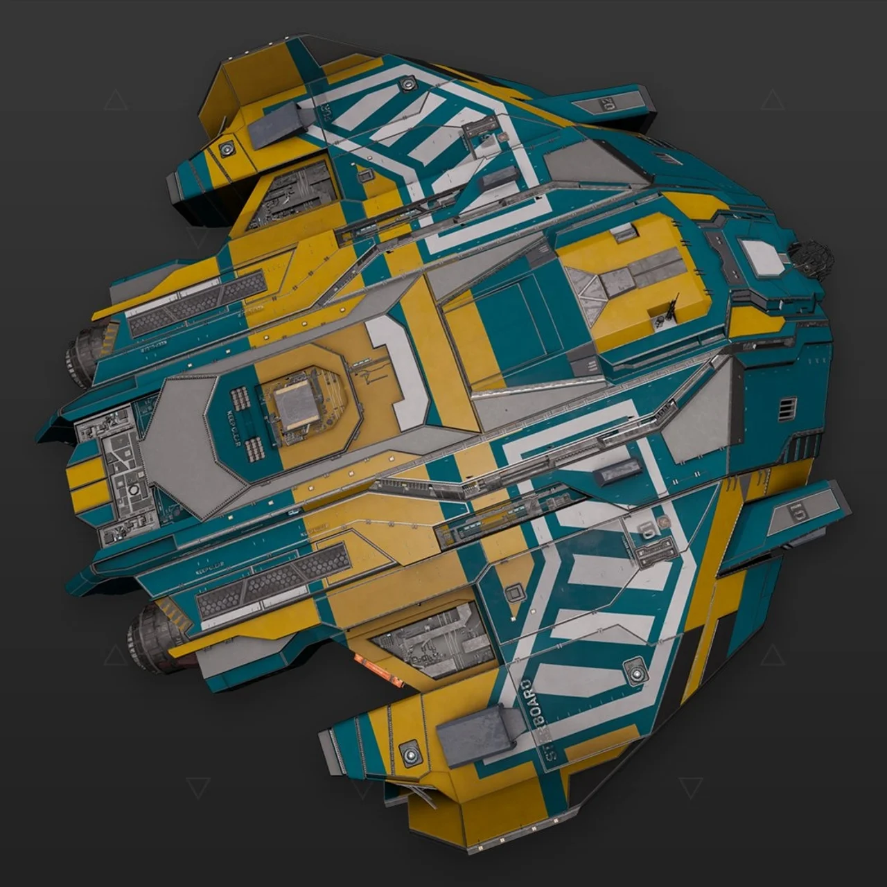 Type-9 - «Turbulence» - желто-синий