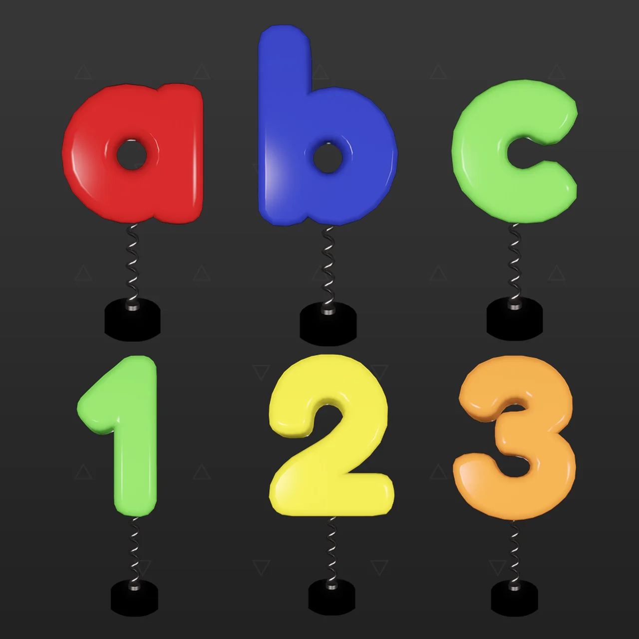 Paket – Wackelkopf - Alphabet