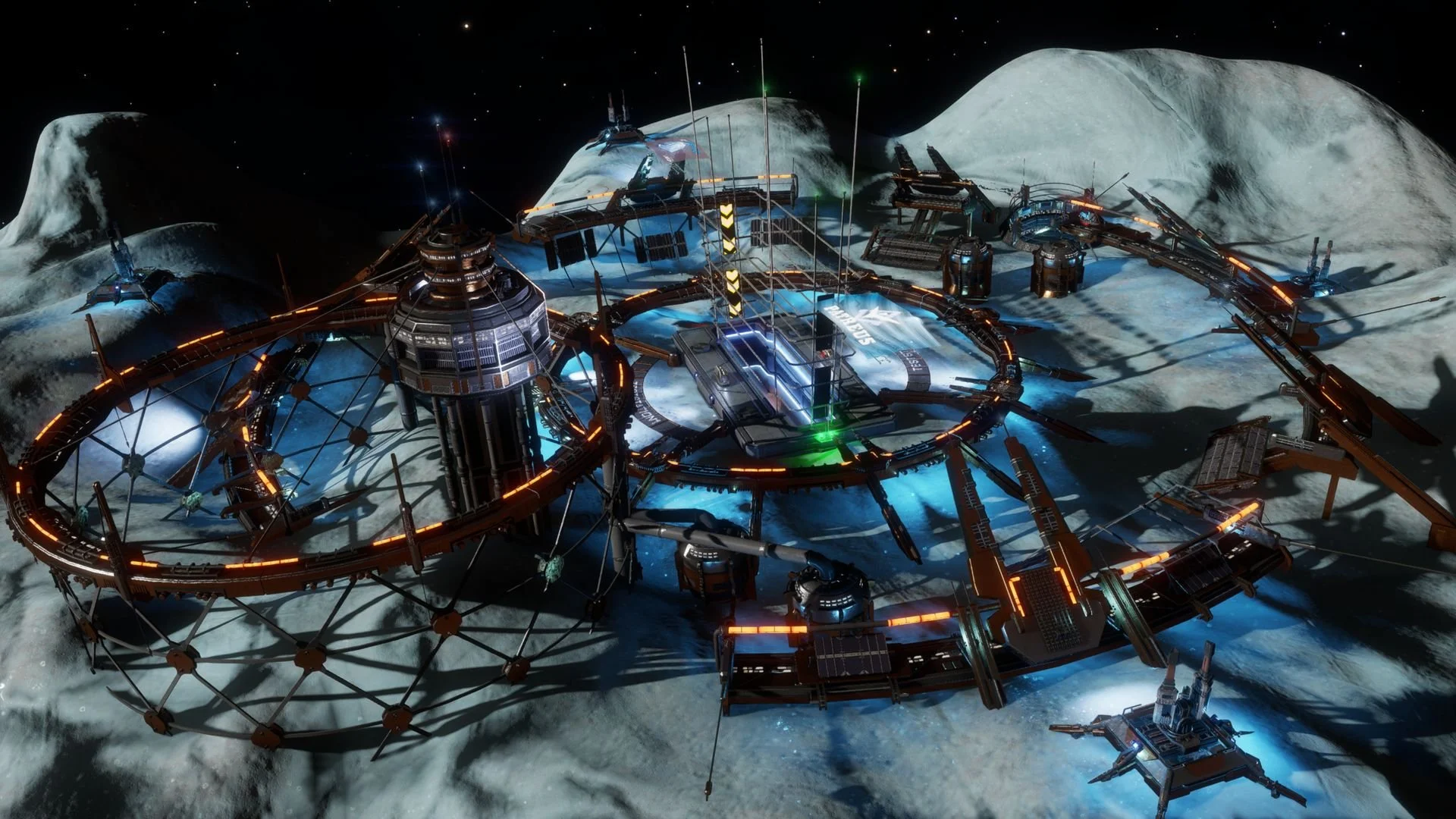 Estação espacial Base de asteroides - “Copper” - Cinza