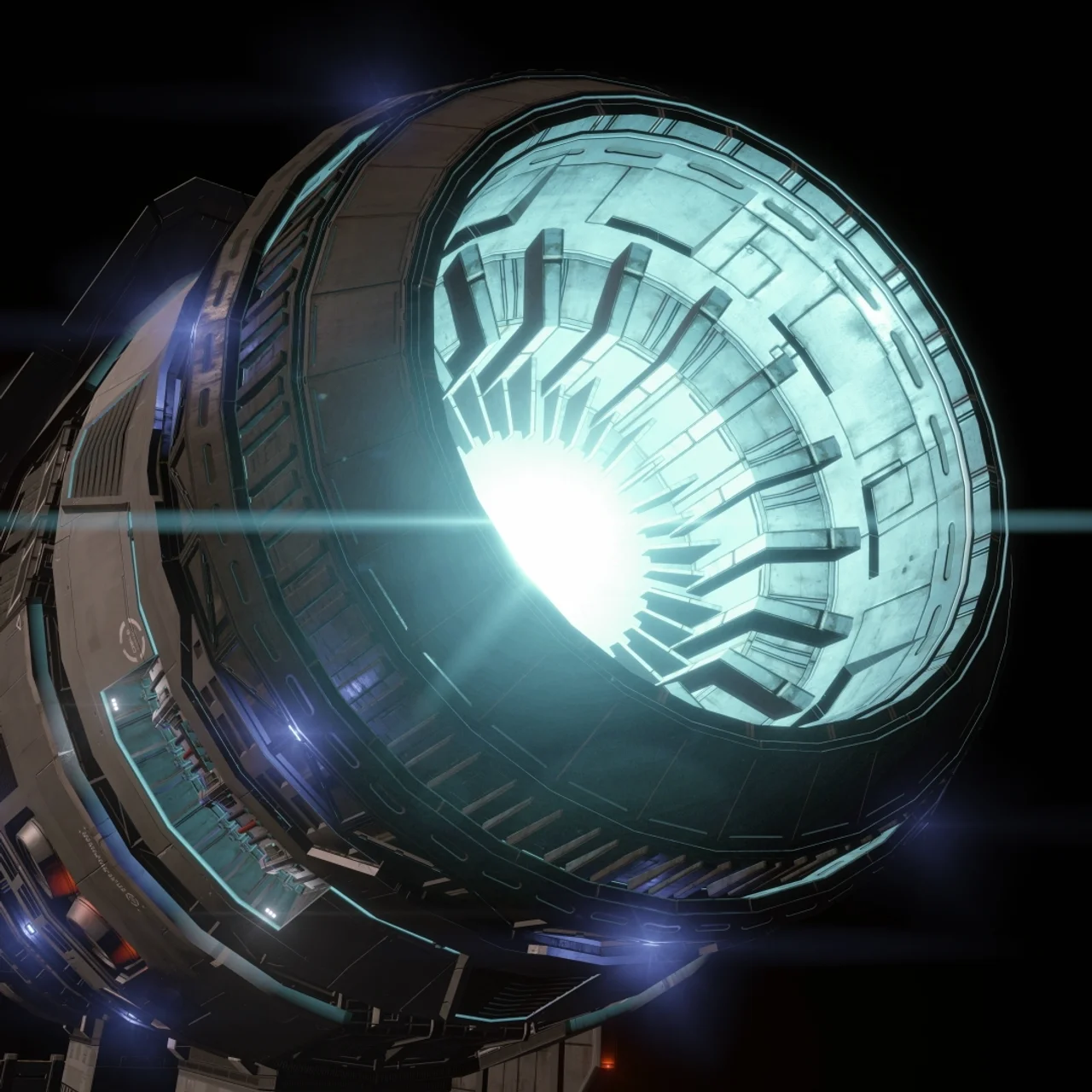 Réacteur porte-vaisseaux - Cyan
