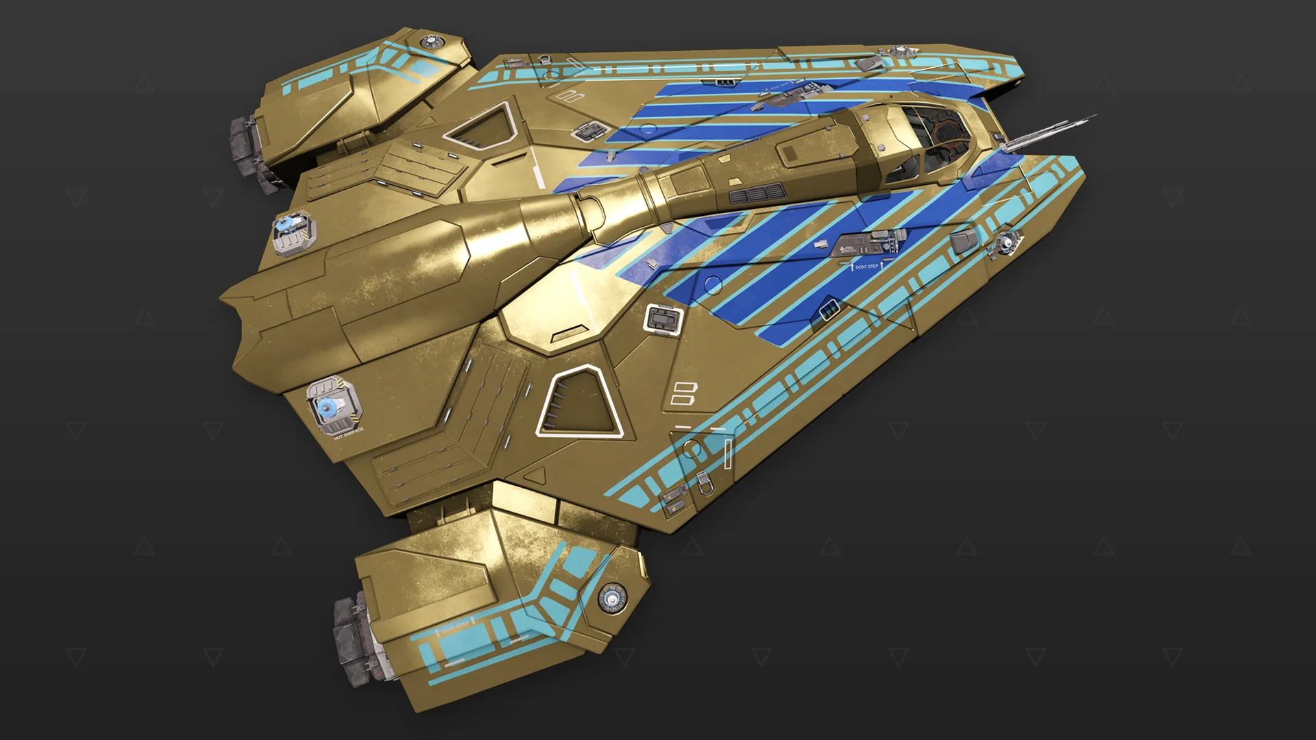 Viper Mk III - « Osiris » - Or et bleu