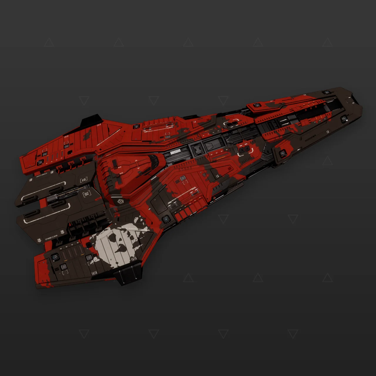 Federal Corvette - "Pirate Faction" - Rojo