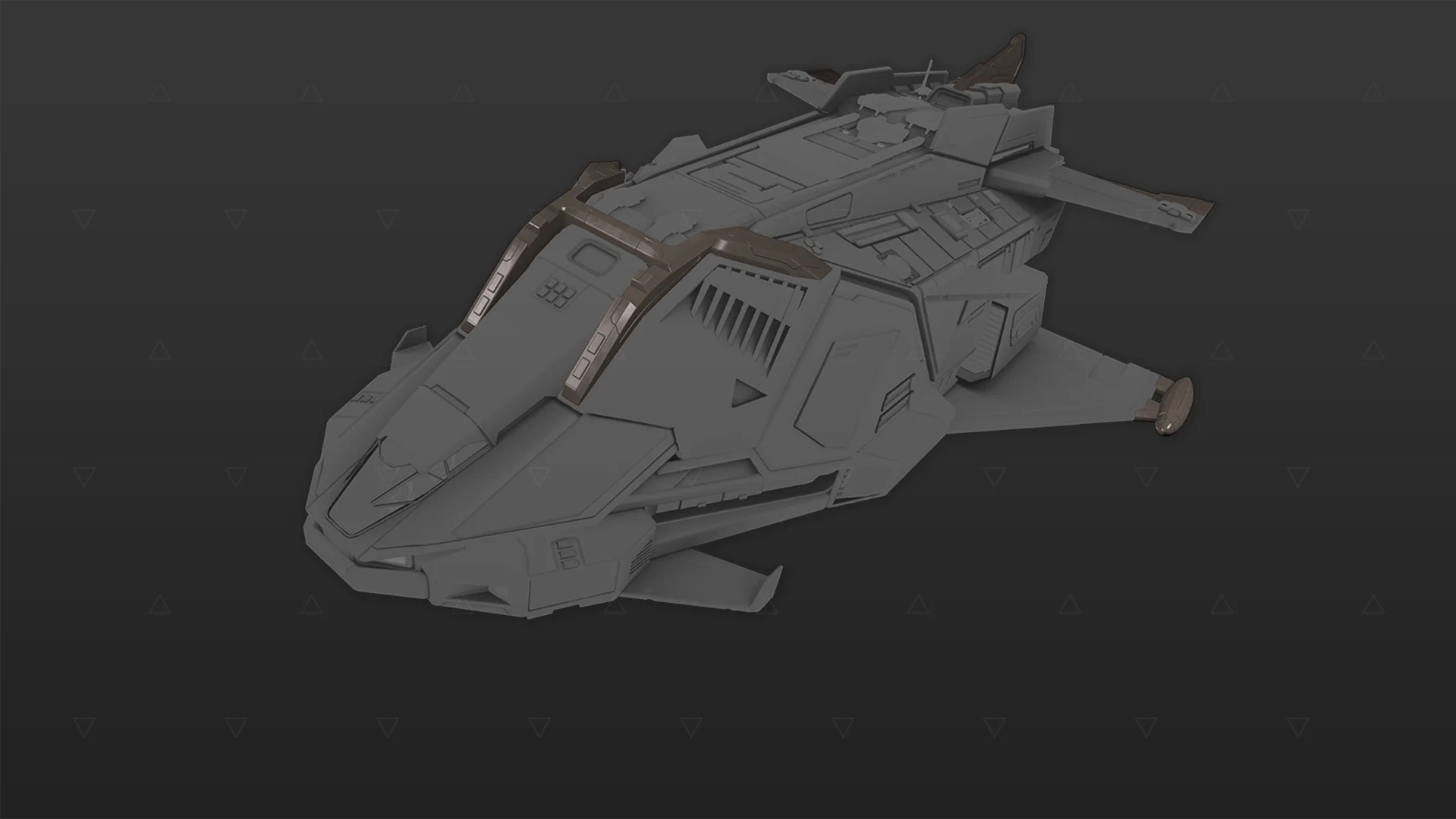 Kit da nave – Federal Gunship – 16 Peças
