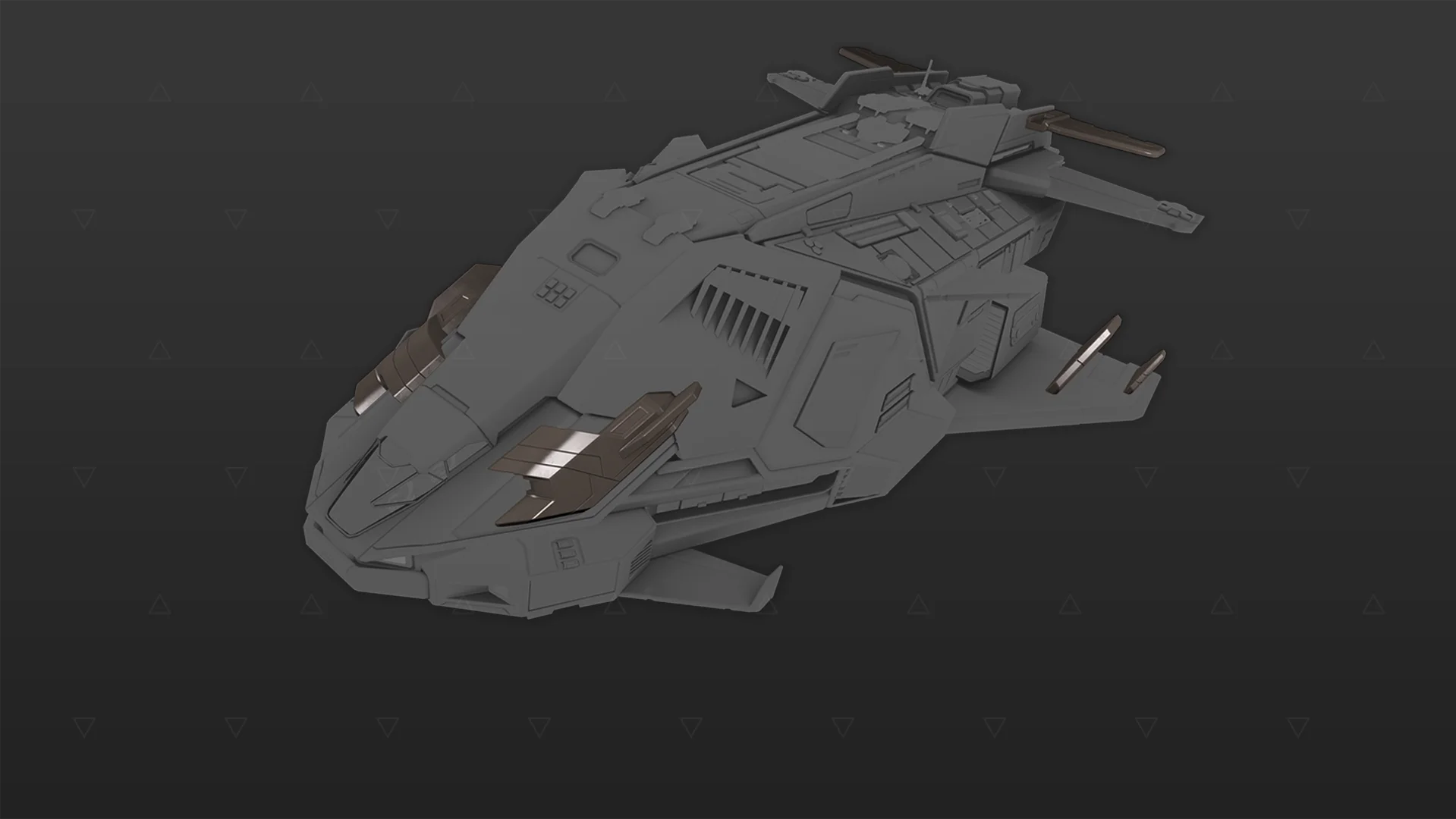Kit da nave – Federal Gunship – 16 Peças