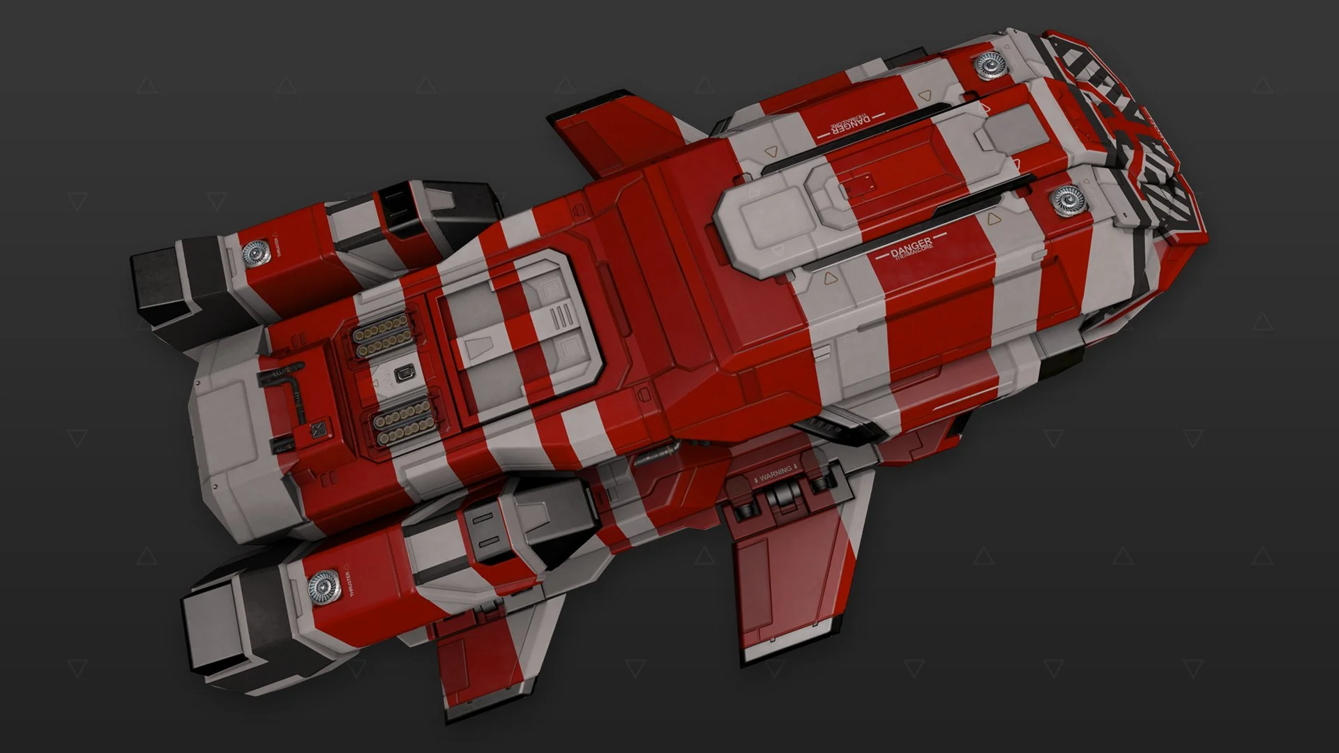 Type-7 - «Turbulence» - бело-красный