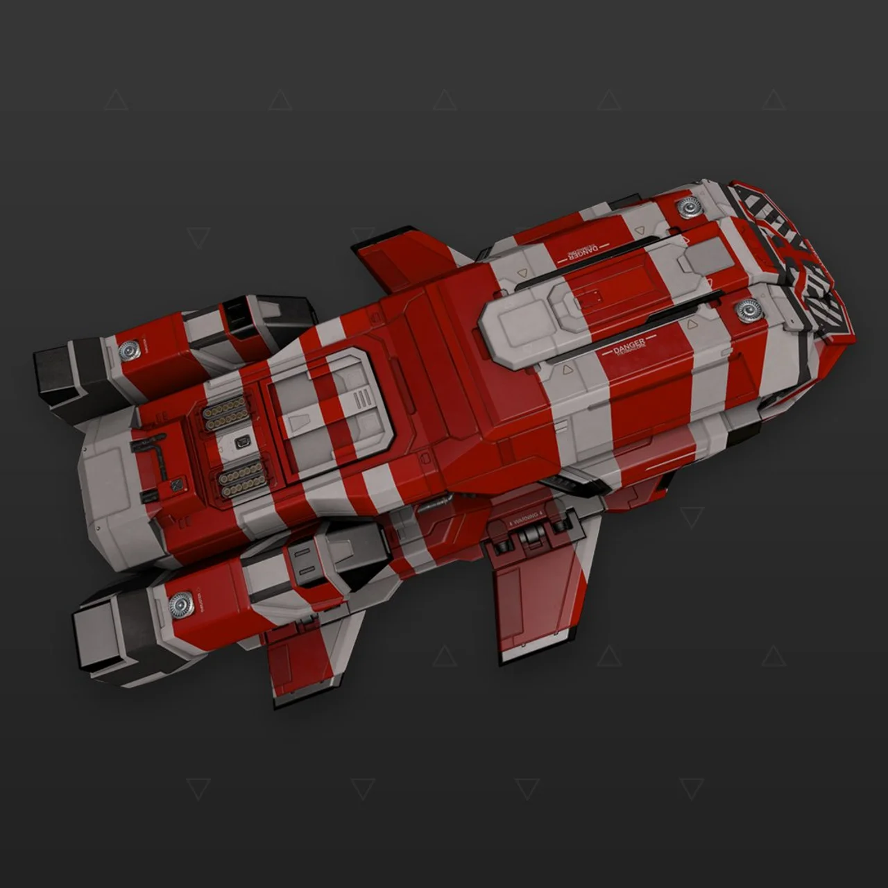 Type-7 - «Turbulence» - бело-красный