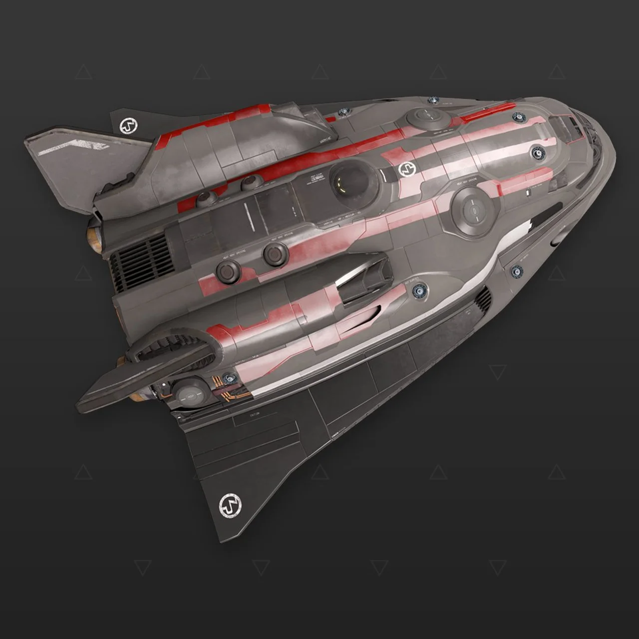 Adder - « Military Stripe » - Rouge