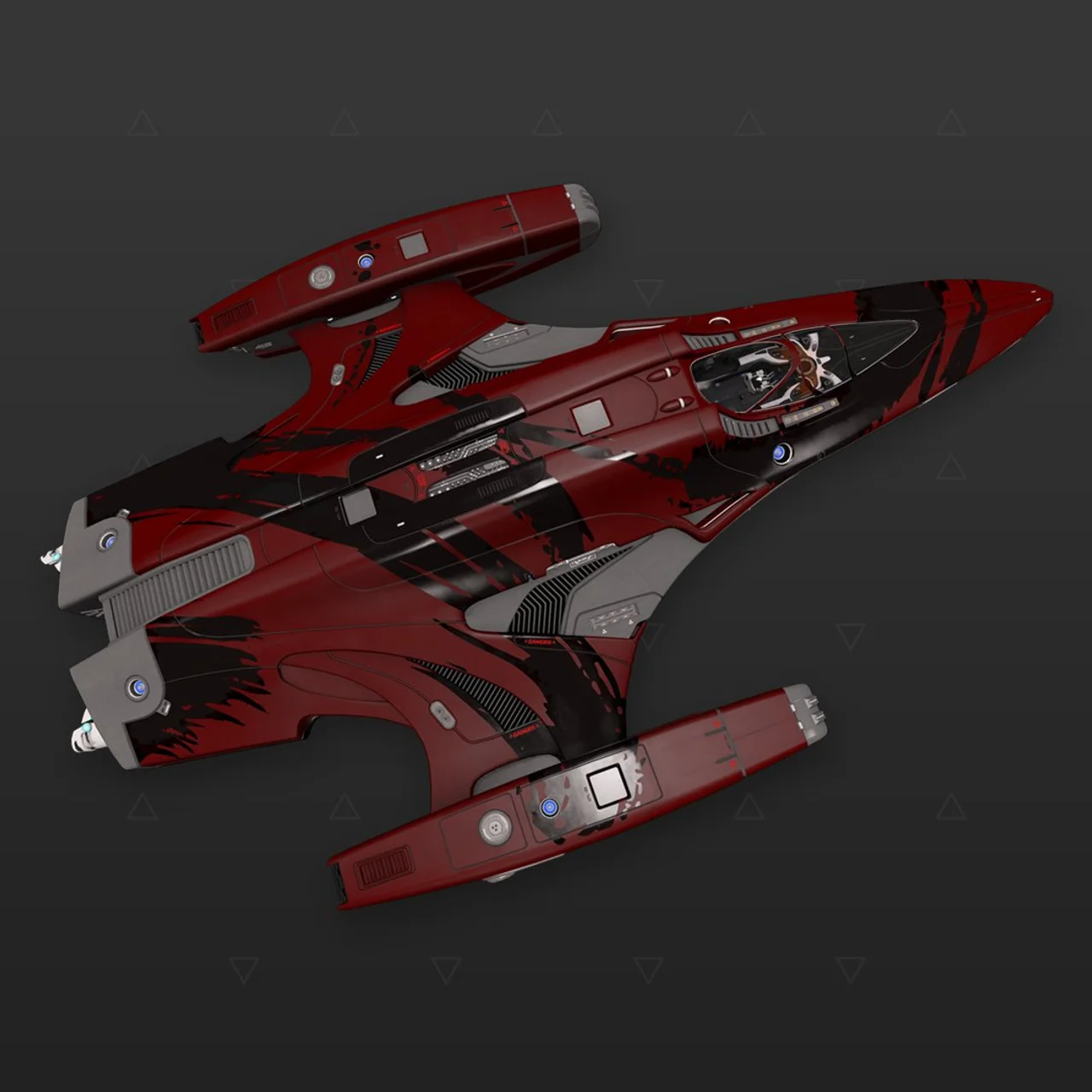 Imperial Courier - « Asemic » - Noir et rouge