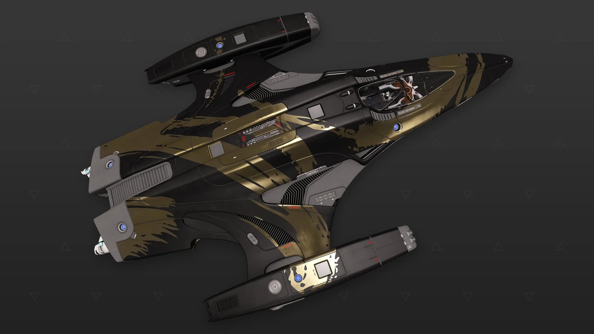 Imperial Courier - "Asemic" - Dourado e preto