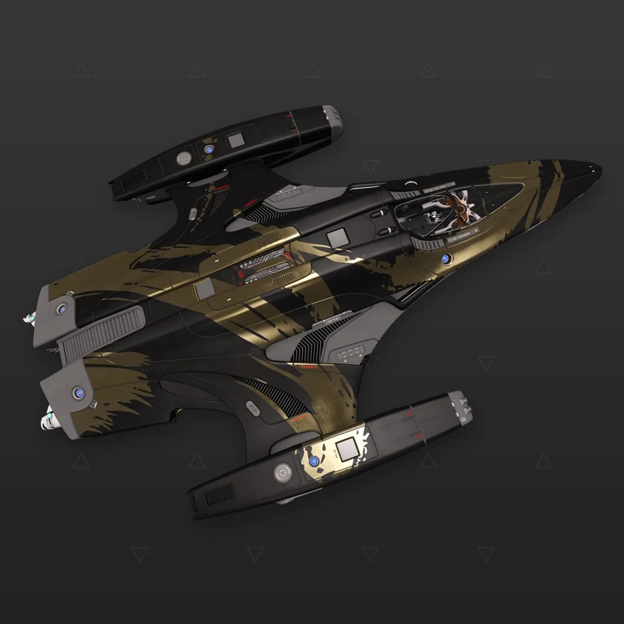 Imperial Courier - « Asemic » - Or et noir