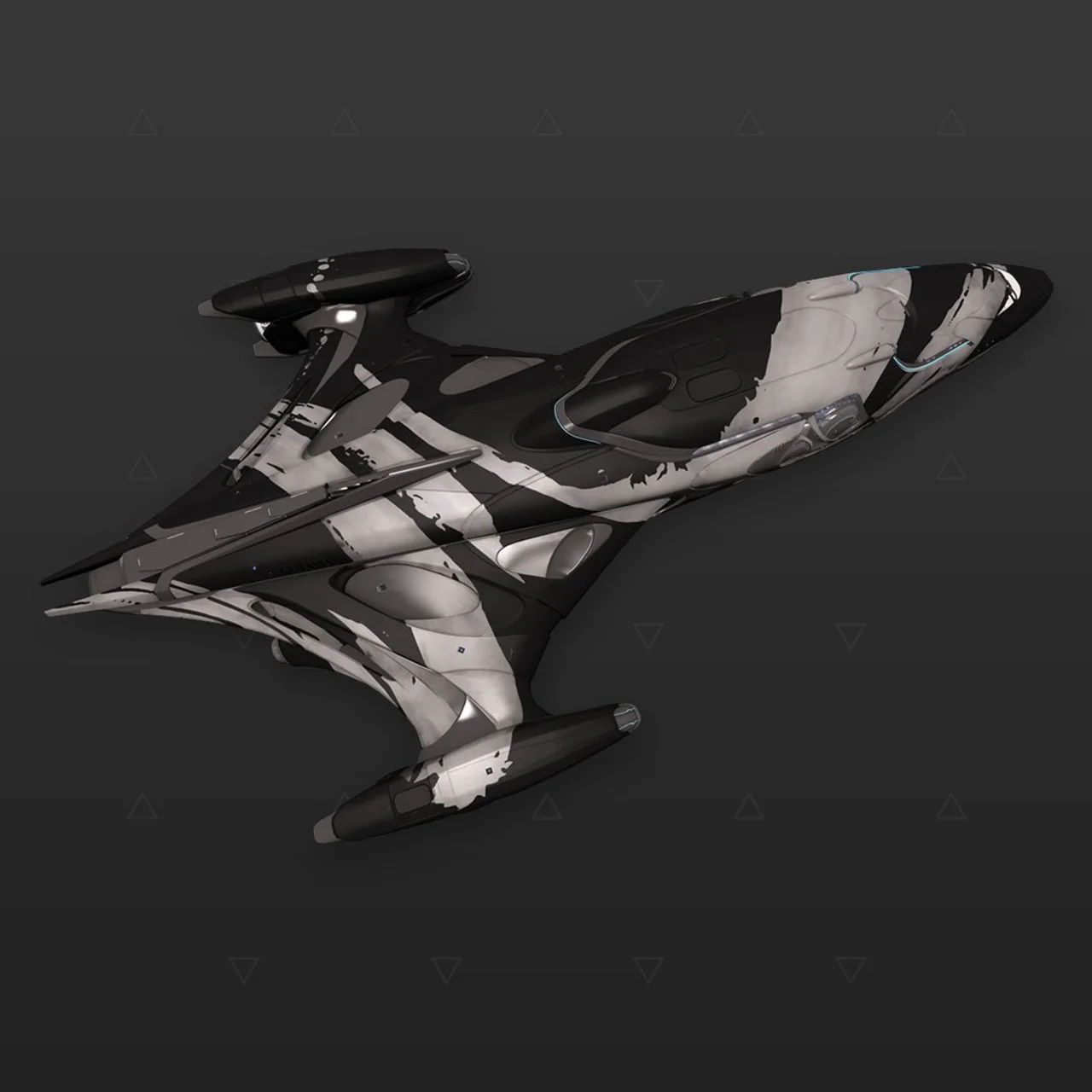 Imperial Cutter - « Asemic » - Blanc et noir
