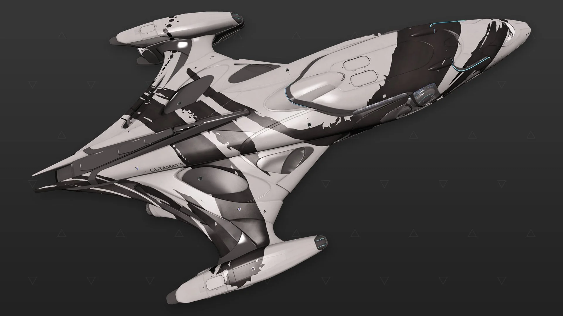 Imperial Cutter - "Asemic" - Preto e branco