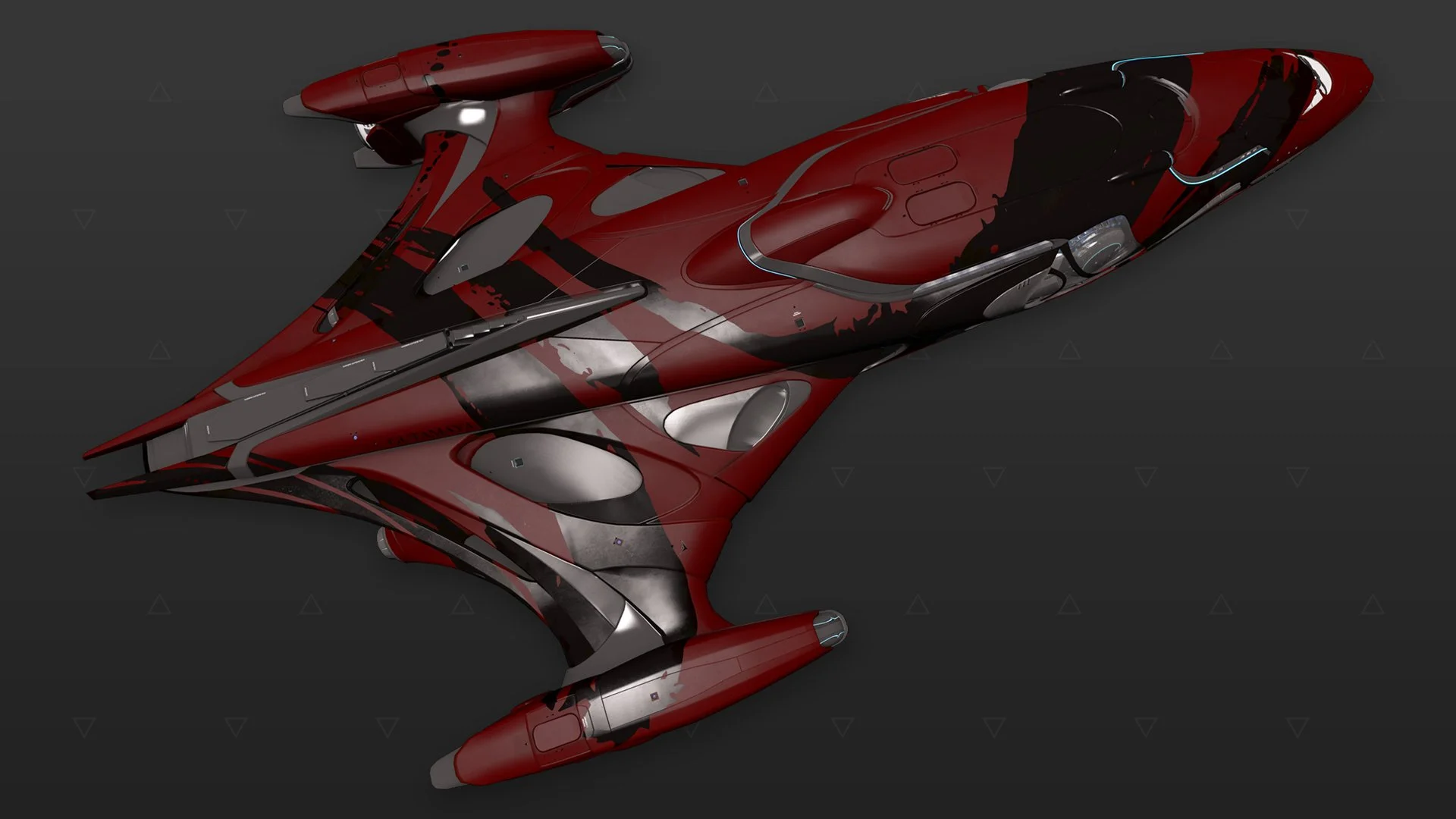 Imperial Cutter - "Asemic" - Preto e vermelho