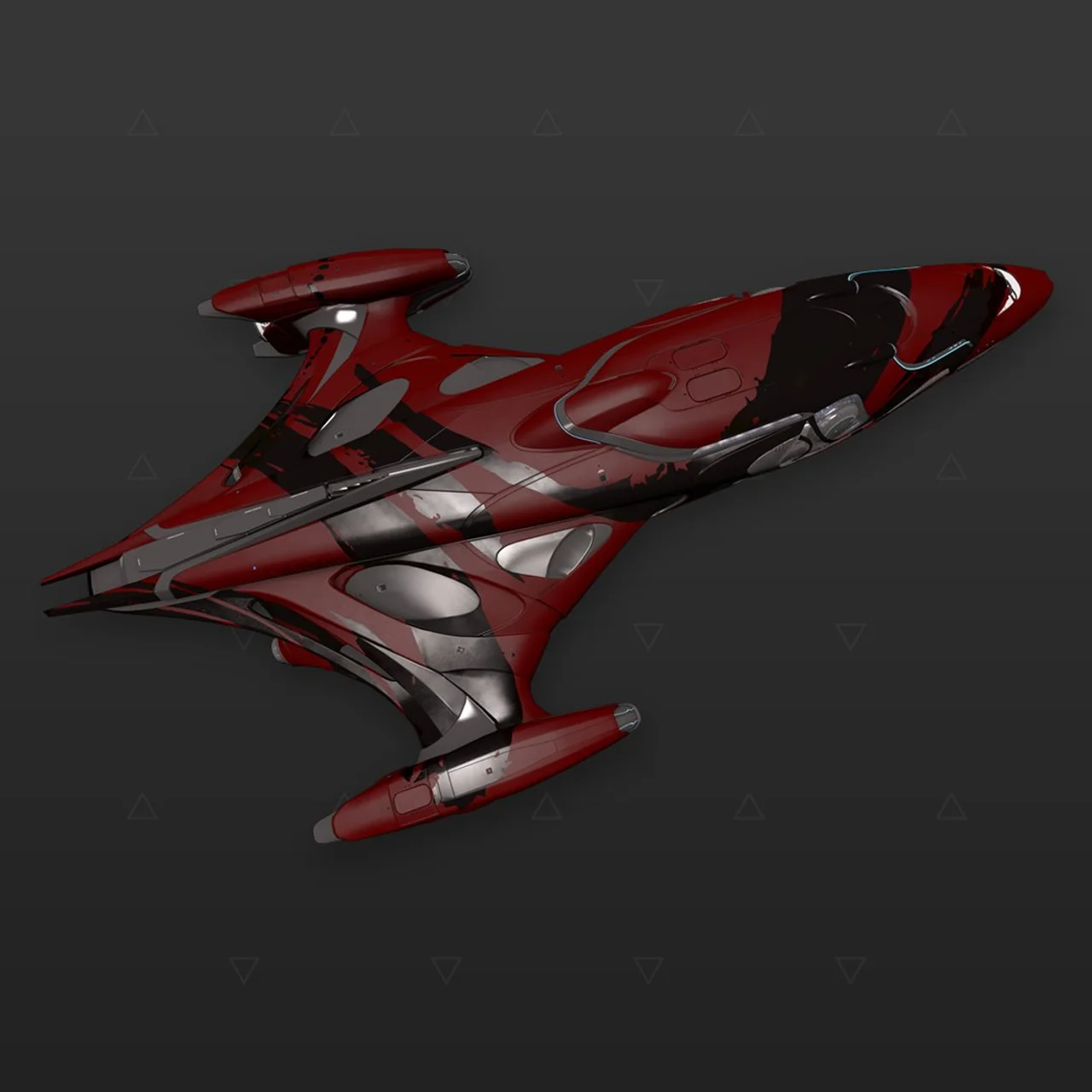 Imperial Cutter - « Asemic » - Noir et rouge