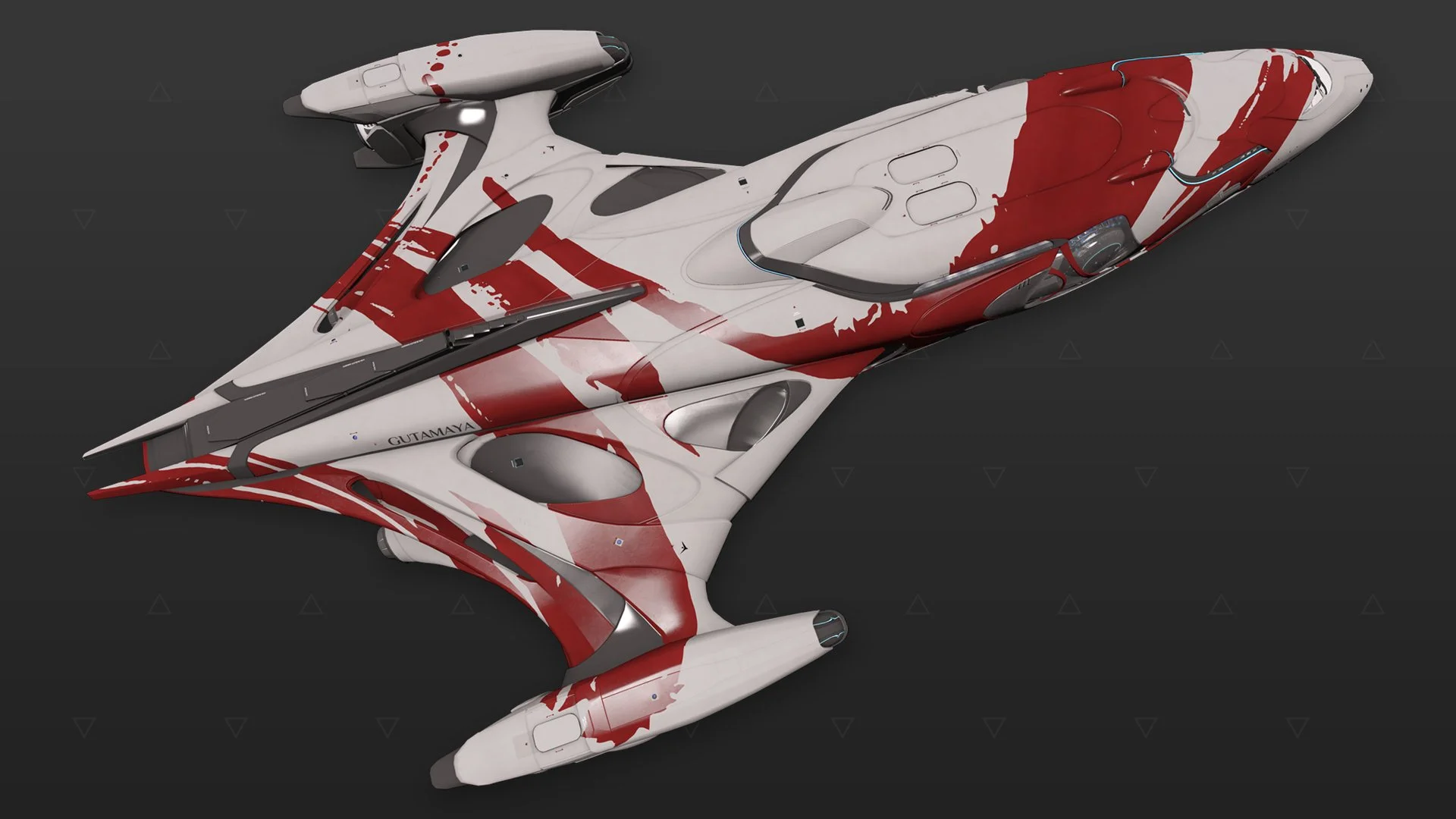 Imperial Cutter - "Asemic" - Vermelho e branco