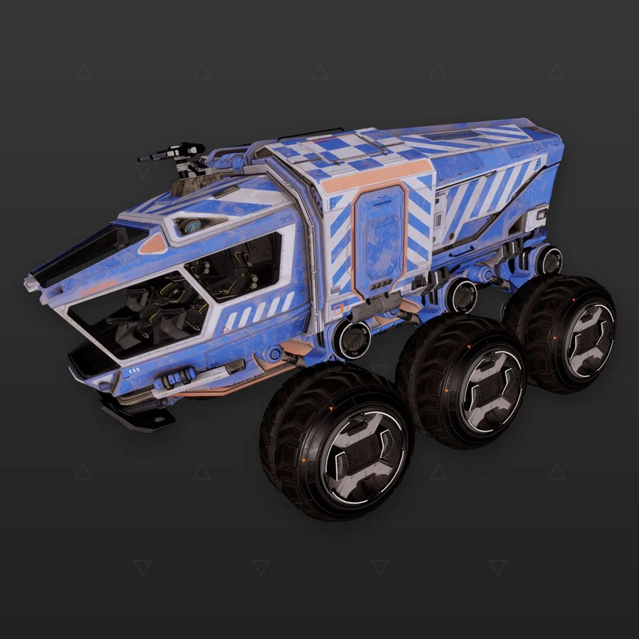 Rhino Excavation Blue