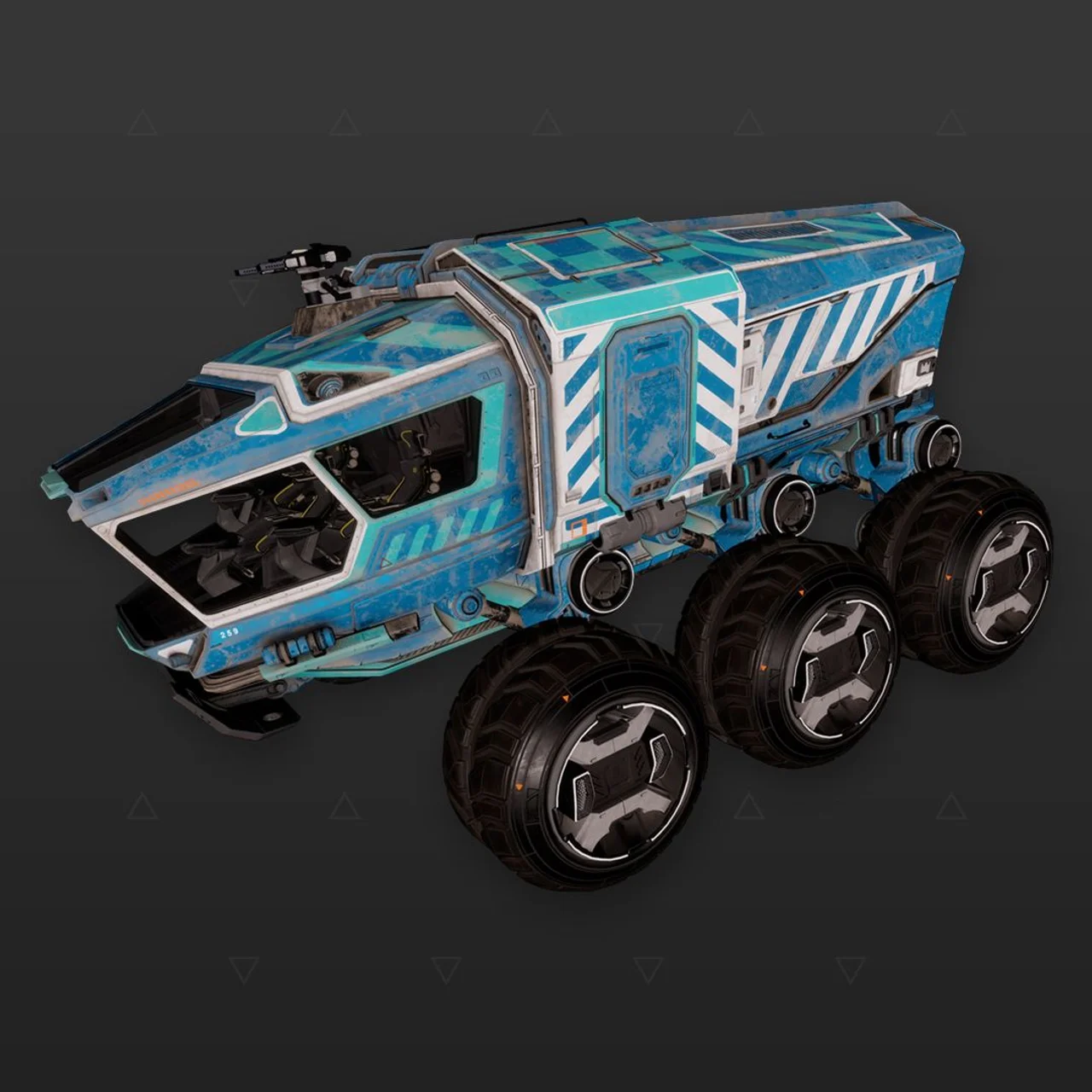 Rhino Excavation Cyan