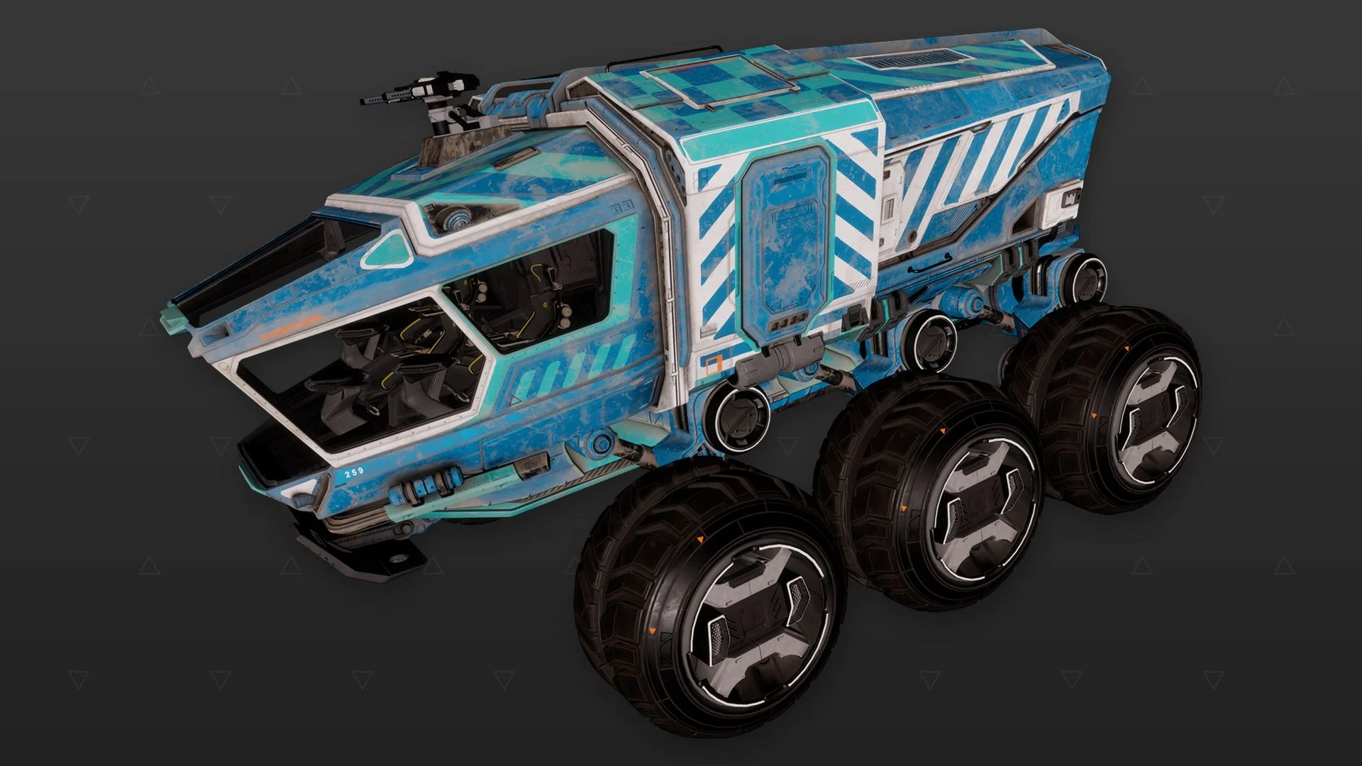 Rhino Excavation Cyan