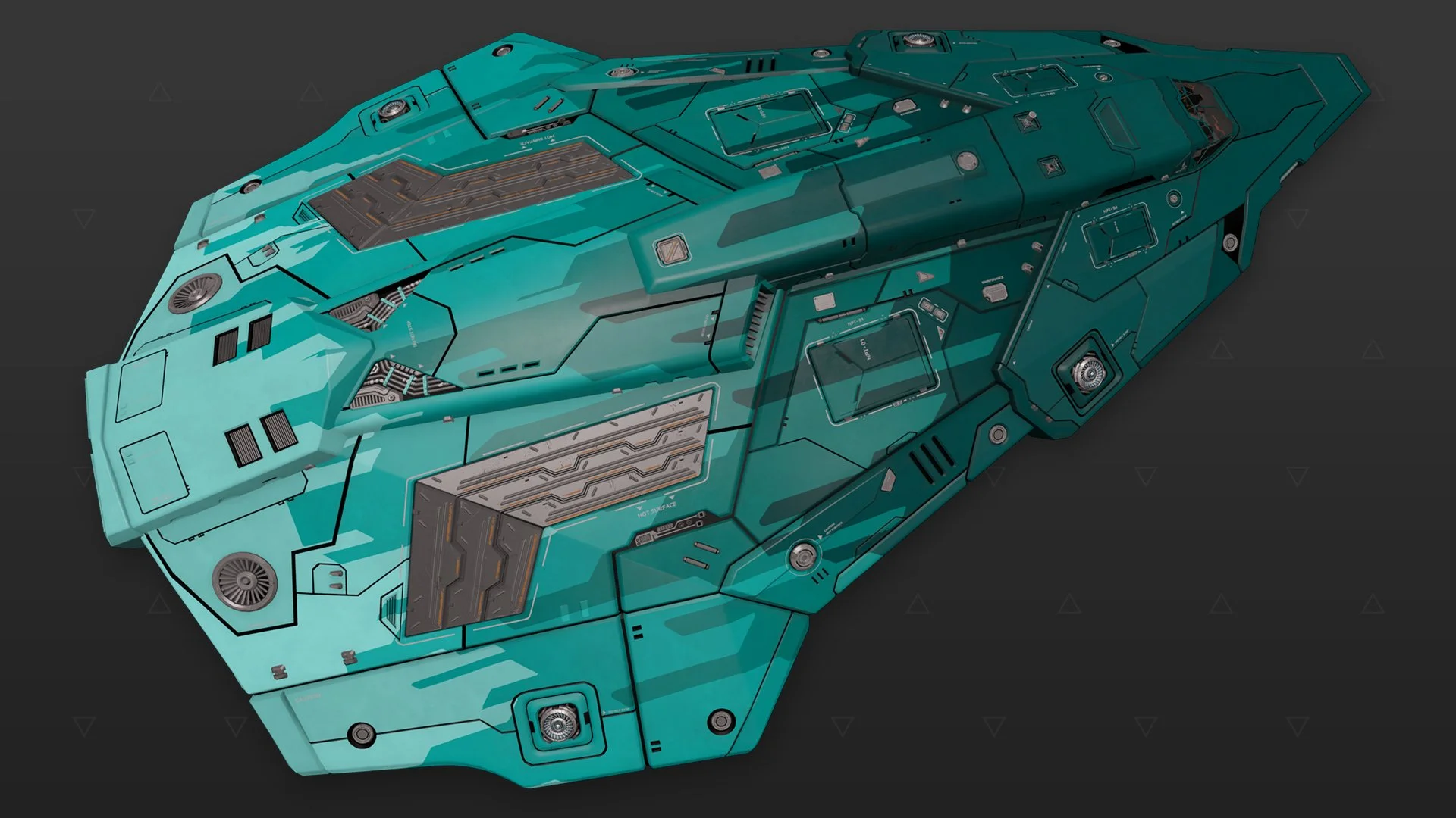 Python - « Predator » - Bleu canard