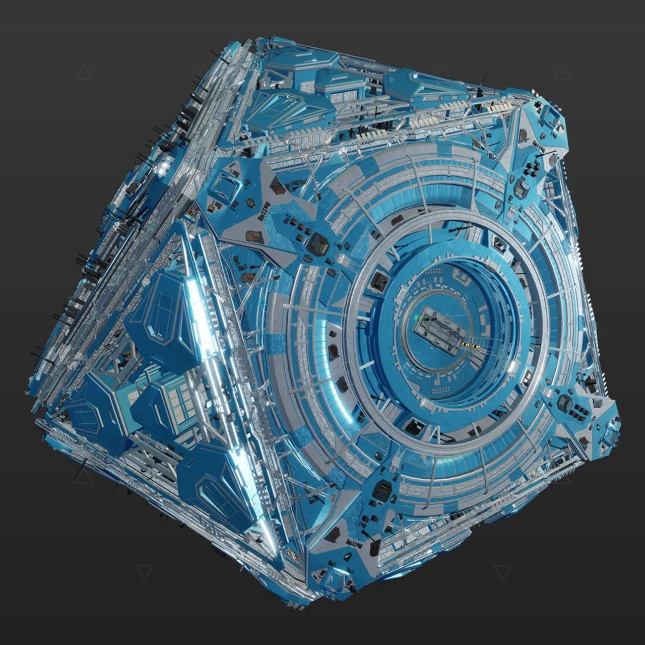 Coriolis Starport Silver Blue