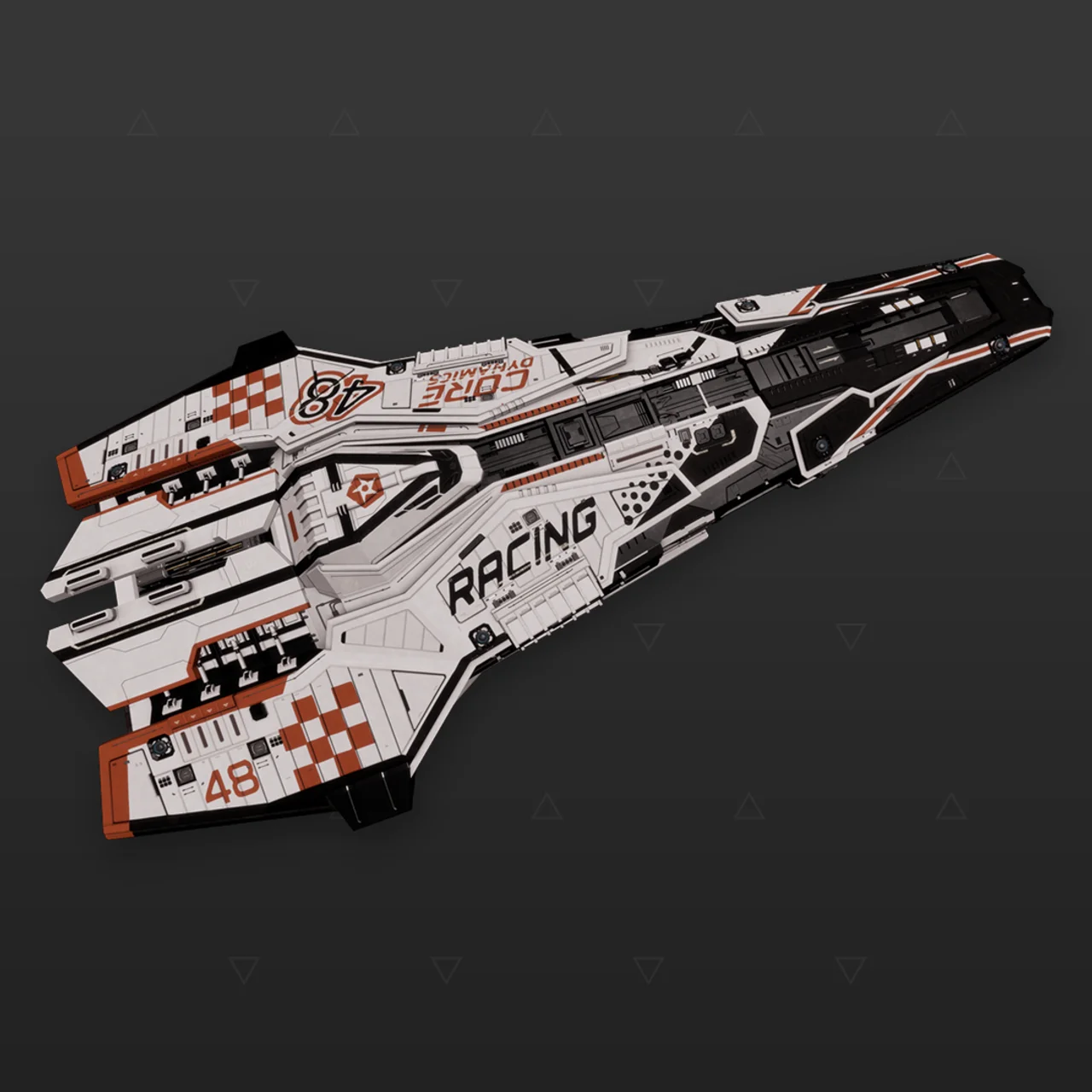 Federal Corvette - "Speedway" - Negro