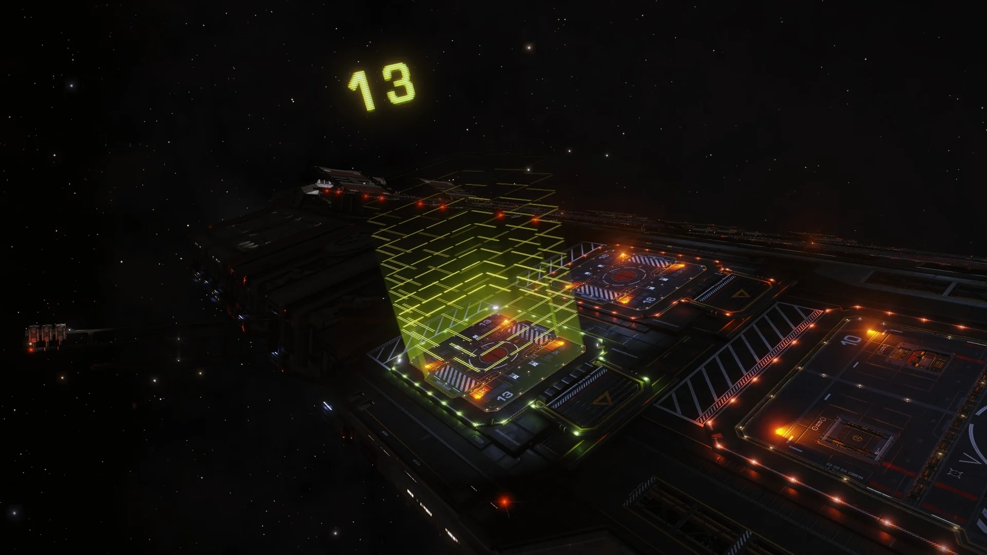 Holograma da plataforma - Amarelo