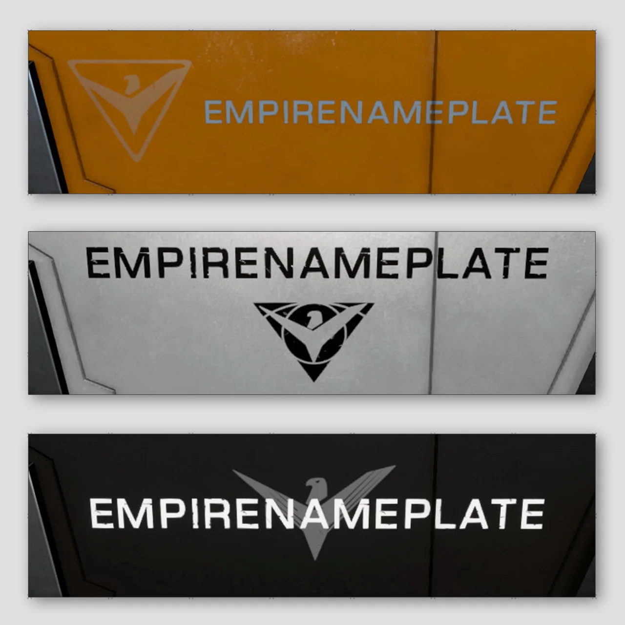 Pack – Plaque signalétique – Empire